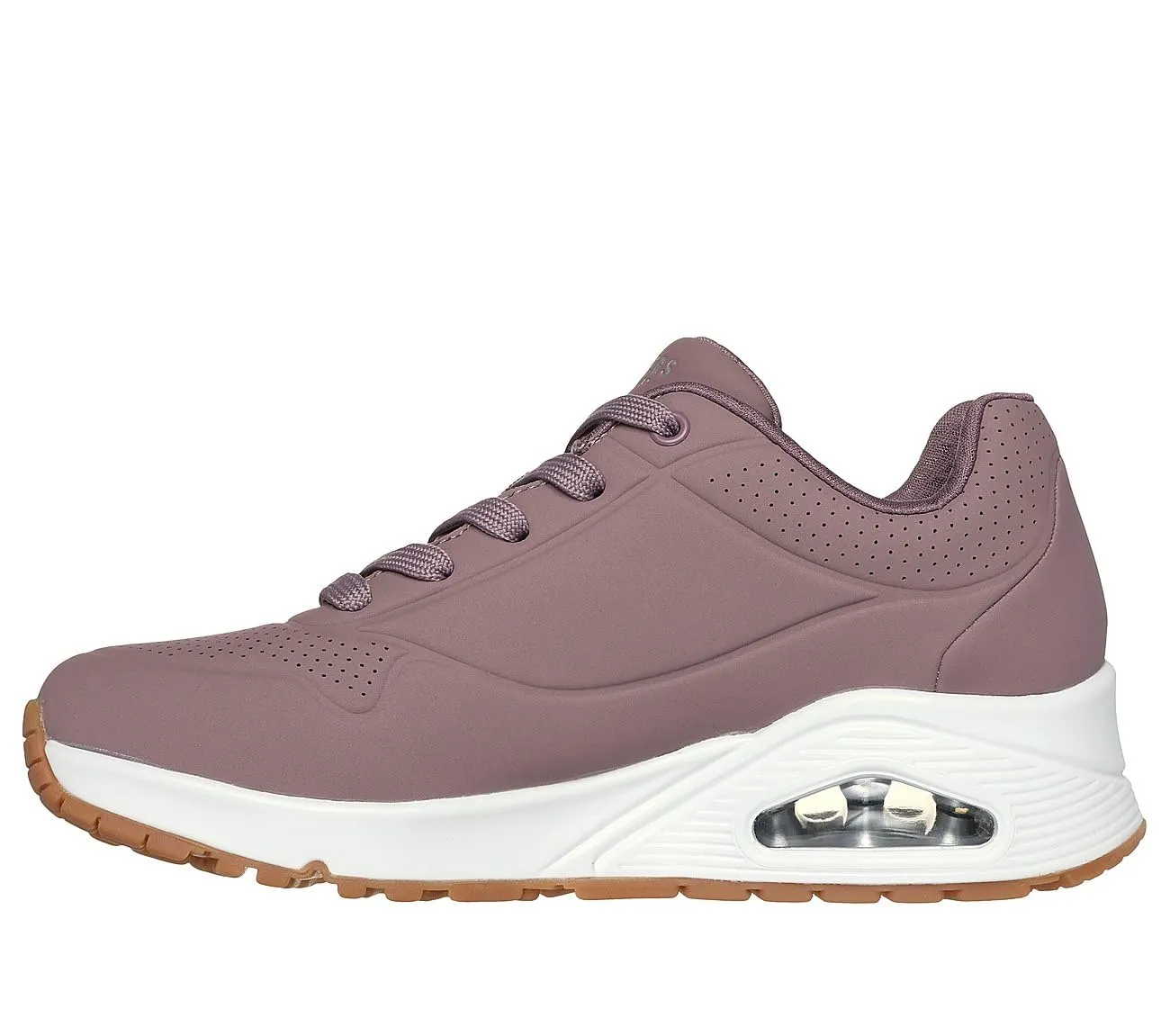 Skechers Uno Stand On Air Women's Sneakers, Mauve Durabuck Mesh, 36.5 EU - immagine 5
