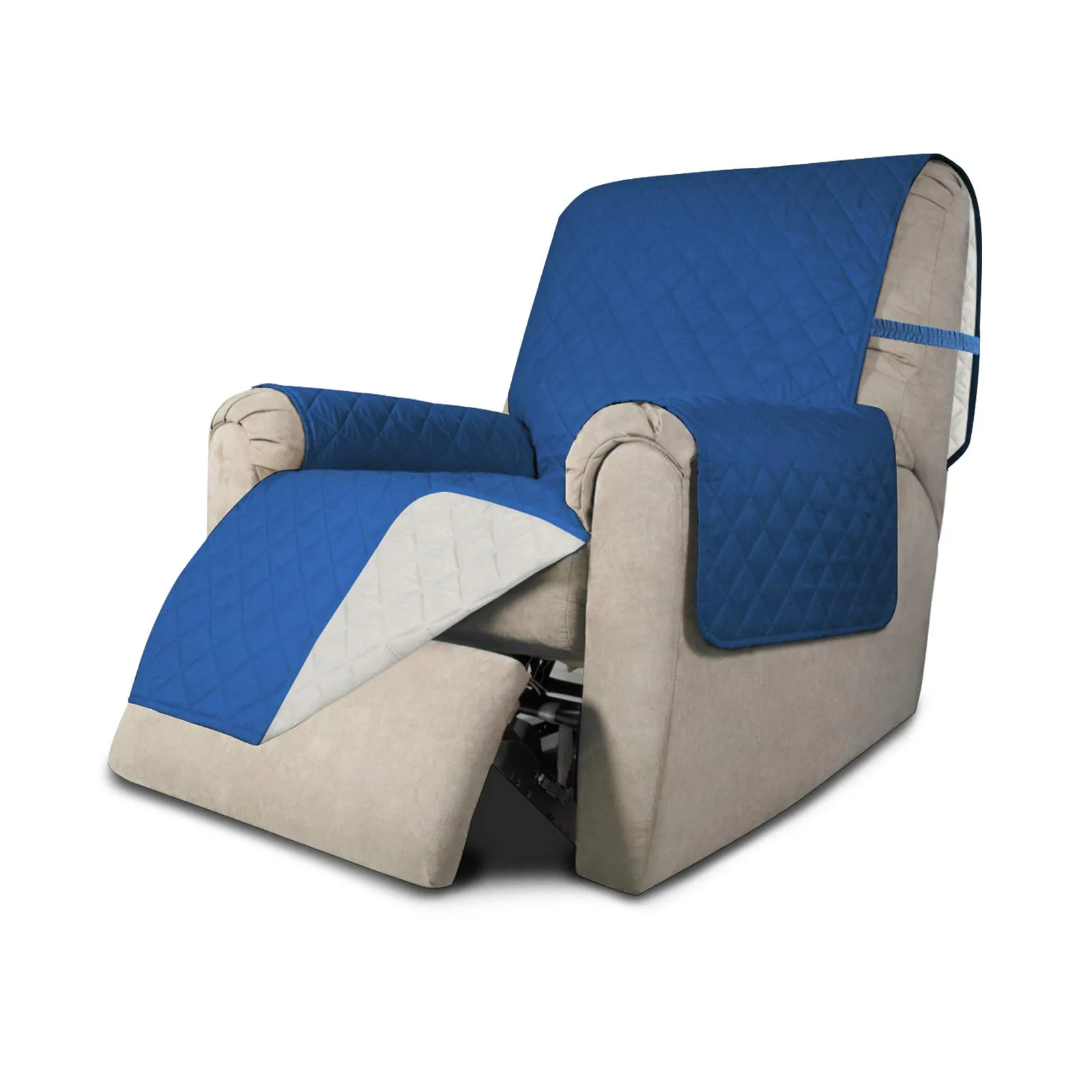 Easy-Going Copridivano Reclinabile e Reversibile Impermeabile, Blu/Avorio - immagine 1