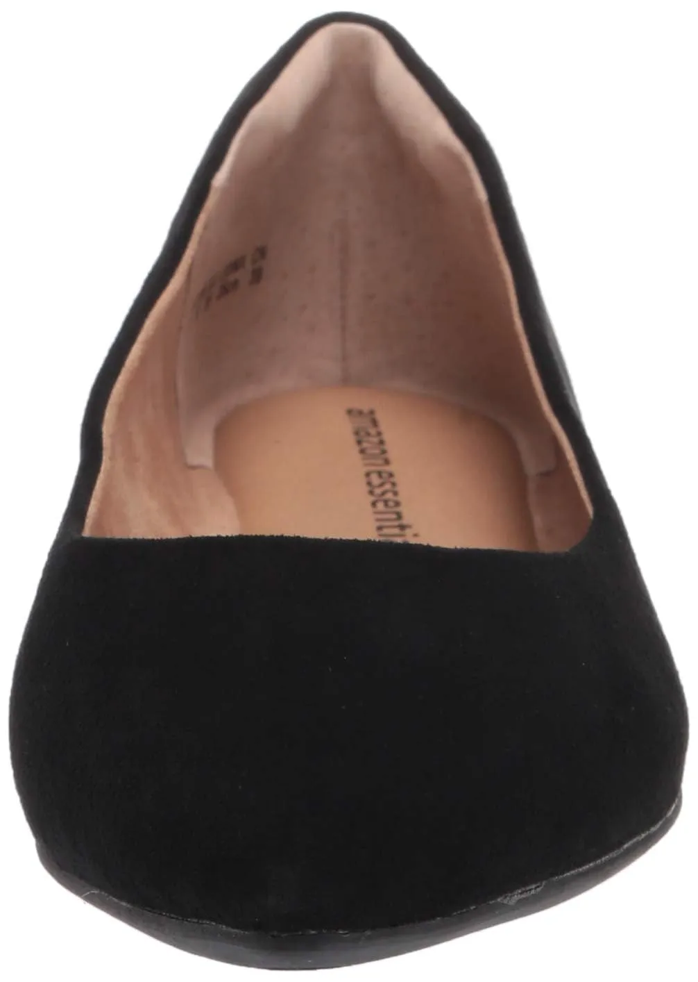 Amazon Essentials Ballerine da donna a punta in microcamoscio nero, 42 - immagine 2