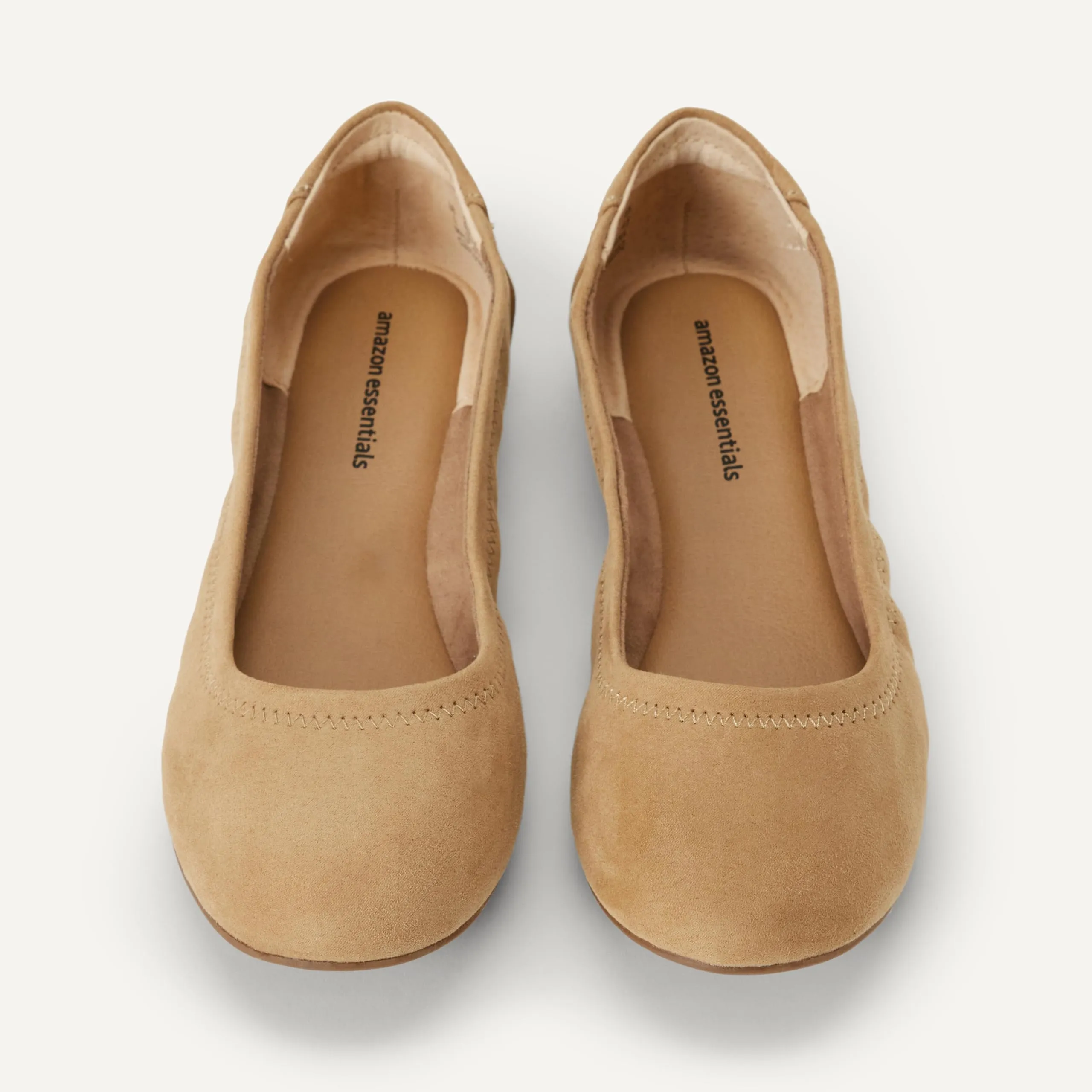 Amazon Essentials Ballerine Slip-on Donna, Tan Micro Scamosciato, 35 EU - immagine 5