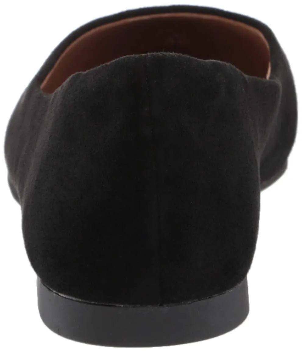 Amazon Essentials Ballerine da donna a punta in microcamoscio nero, 40 - immagine 3