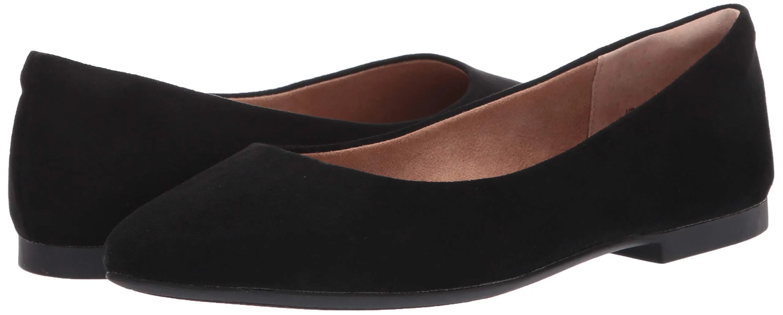 Amazon Essentials Ballerine da donna a punta in microcamoscio nero, 40 - immagine 7