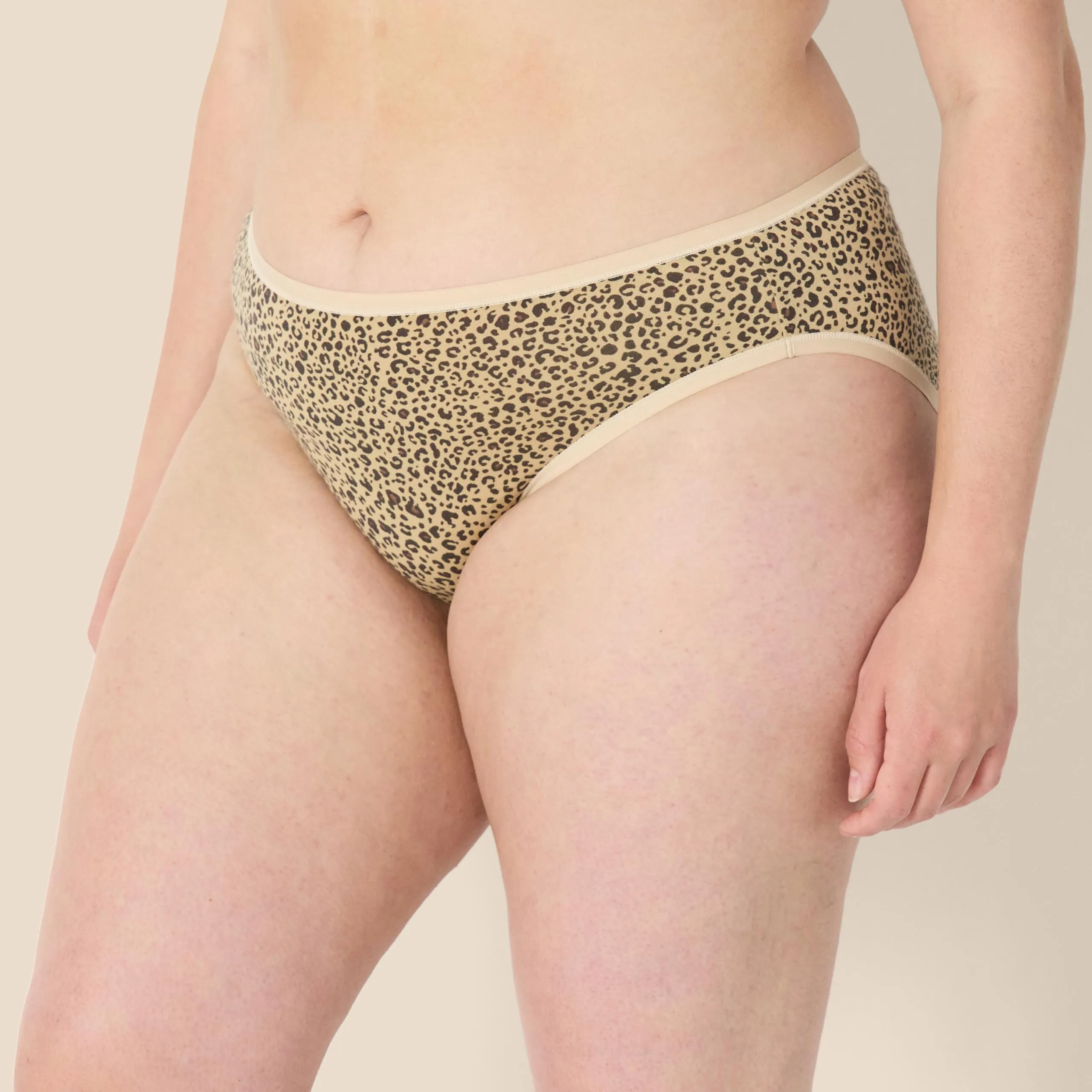 Amazon Essentials Slip Bikini in Cotone per Donna, Pacco da 6, Leopardata/Multicolore/Righe/Stampa Animalier, 46 - immagine 5