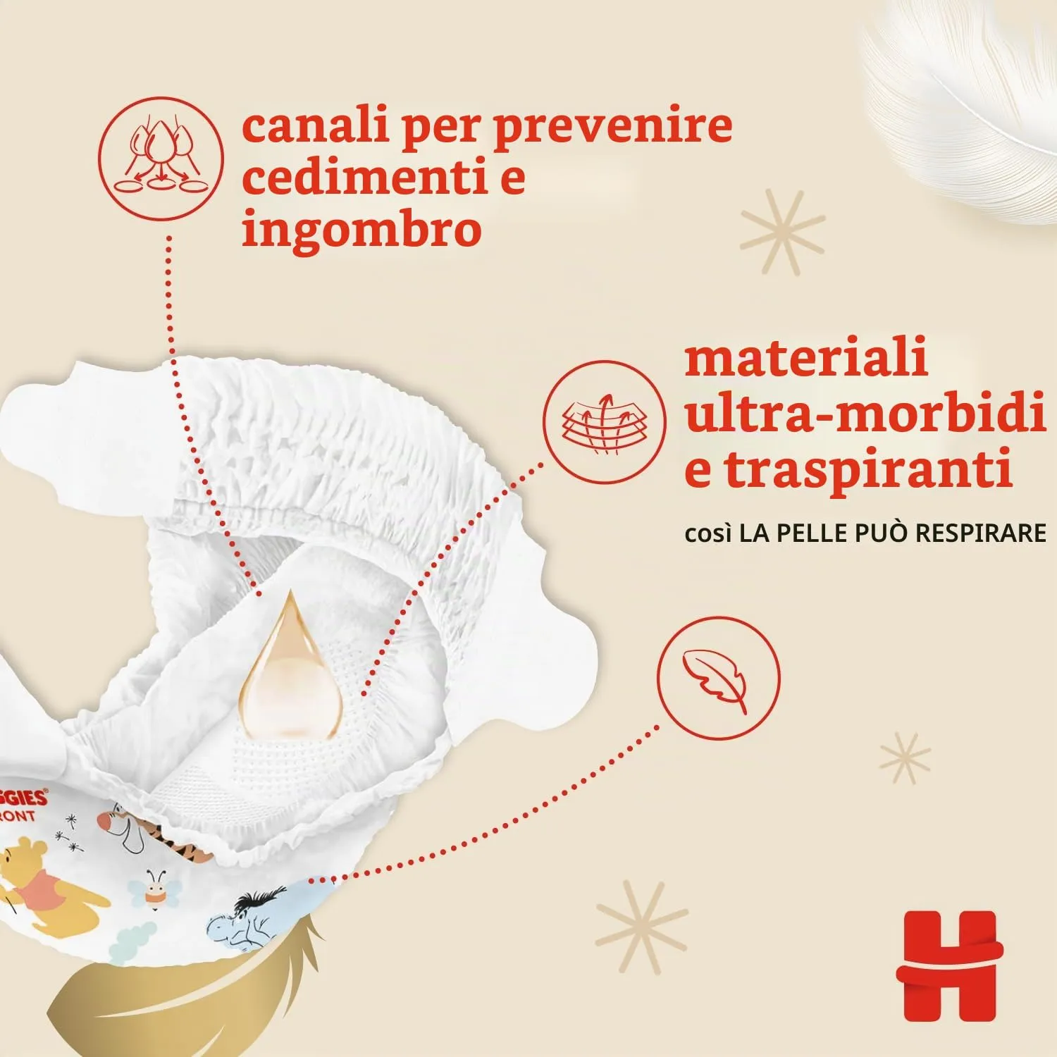 Huggies Extra Care Pannolini, Taglia 3 (4-9kg), 40 Pezzi - immagine 3