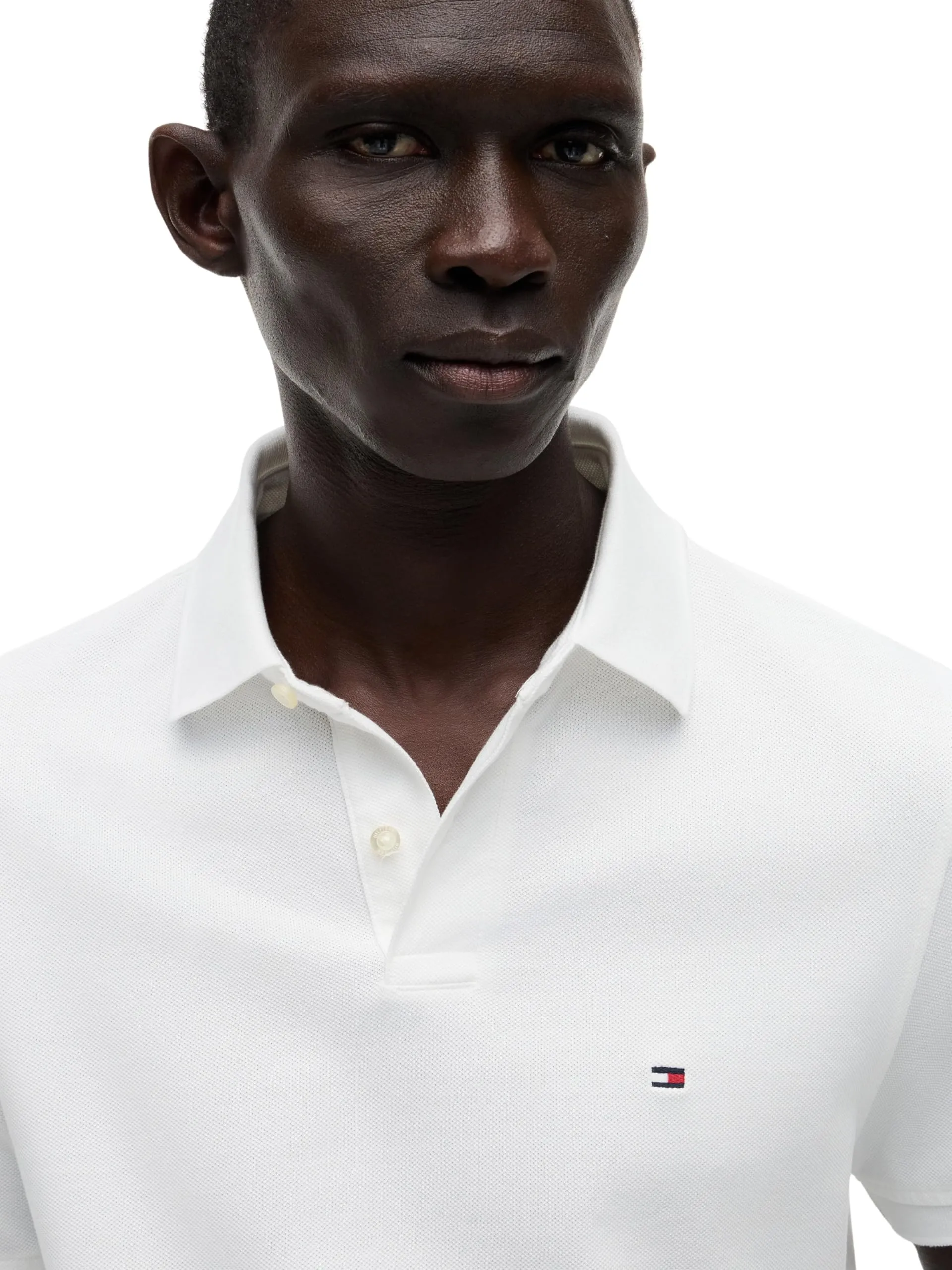 Tommy Hilfiger Polo Maniche Corte Uomo 1985 Regular Fit, Bianco, S - immagine 3