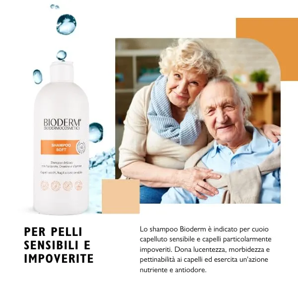 Bioderm Shampoo Soft Lenitivo Cuoio Capelluto Sensibile con Prurito 1000 ml - immagine 3