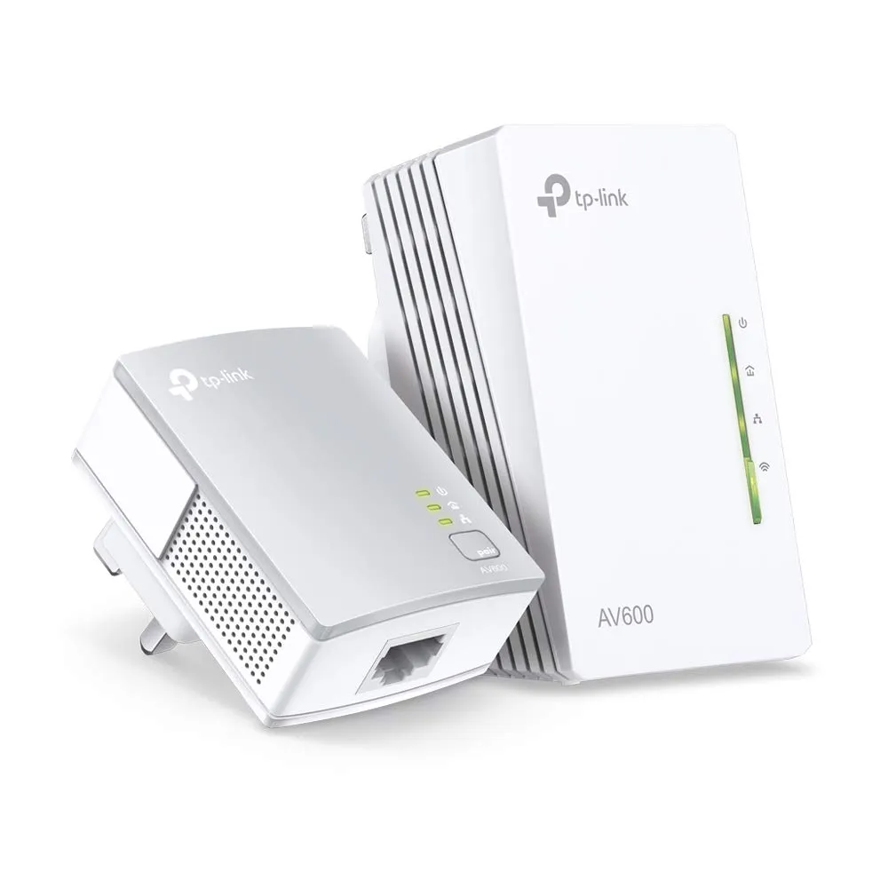 TP-Link TL-PA4020P Kit v1.20 AV600 Powerline Adapter with Pass-through and Wi-Fi Extender, UK Plug, 2 Pack - immagine 2