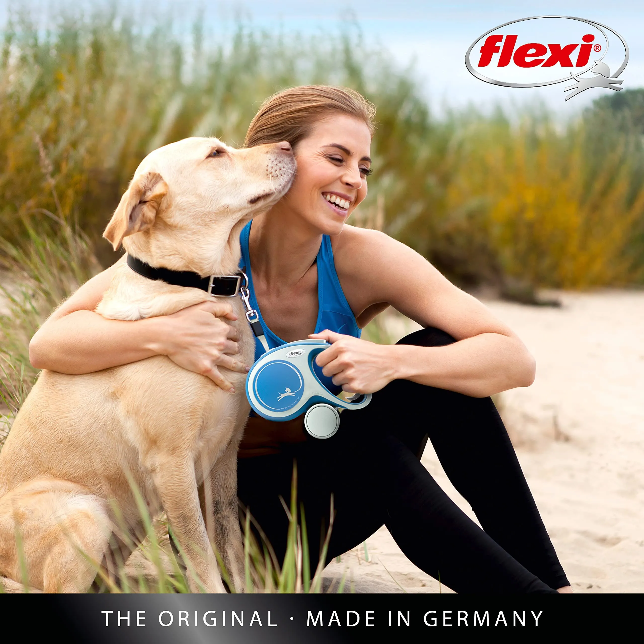 Flexi New Comfort Roll Cord Leash - 8m, 50kg - Blue - immagine 2
