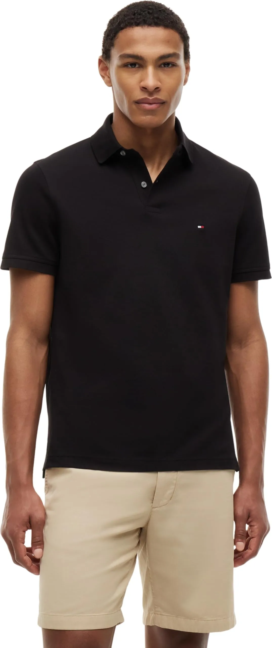 Tommy Hilfiger 1985 Regular Fit Polo Shirt, Nero (Black), XS - immagine 1