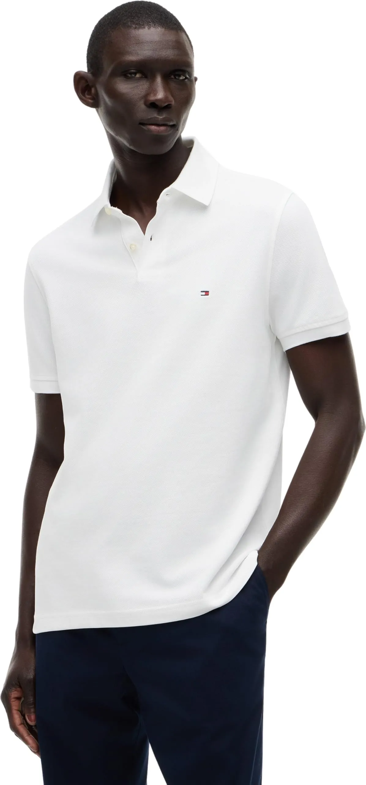 Tommy Hilfiger 1985 Regular Fit Polo Shirt, White, XXL - immagine 1