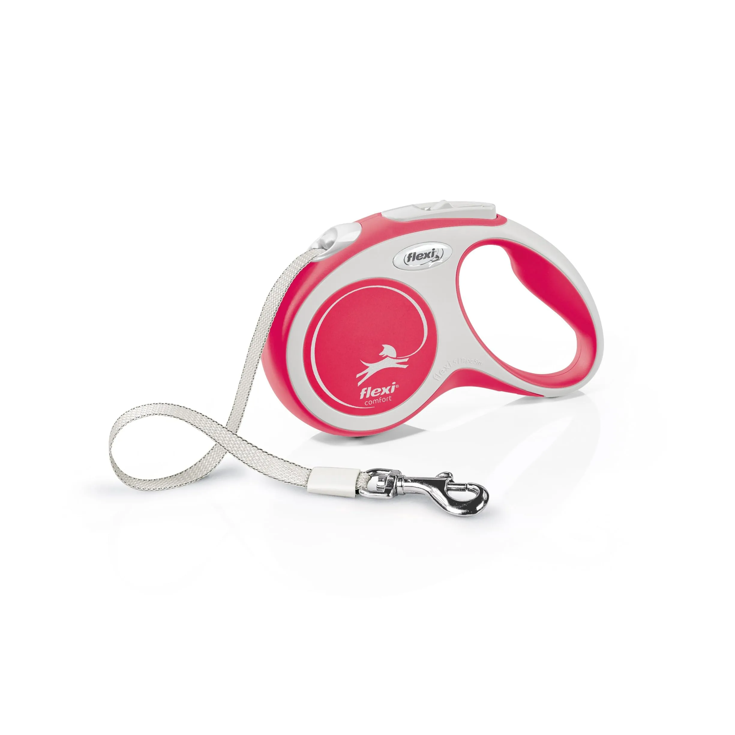 Flexi New Comfort Roll Cord Leash - 5m, 15kg, Red - immagine 1