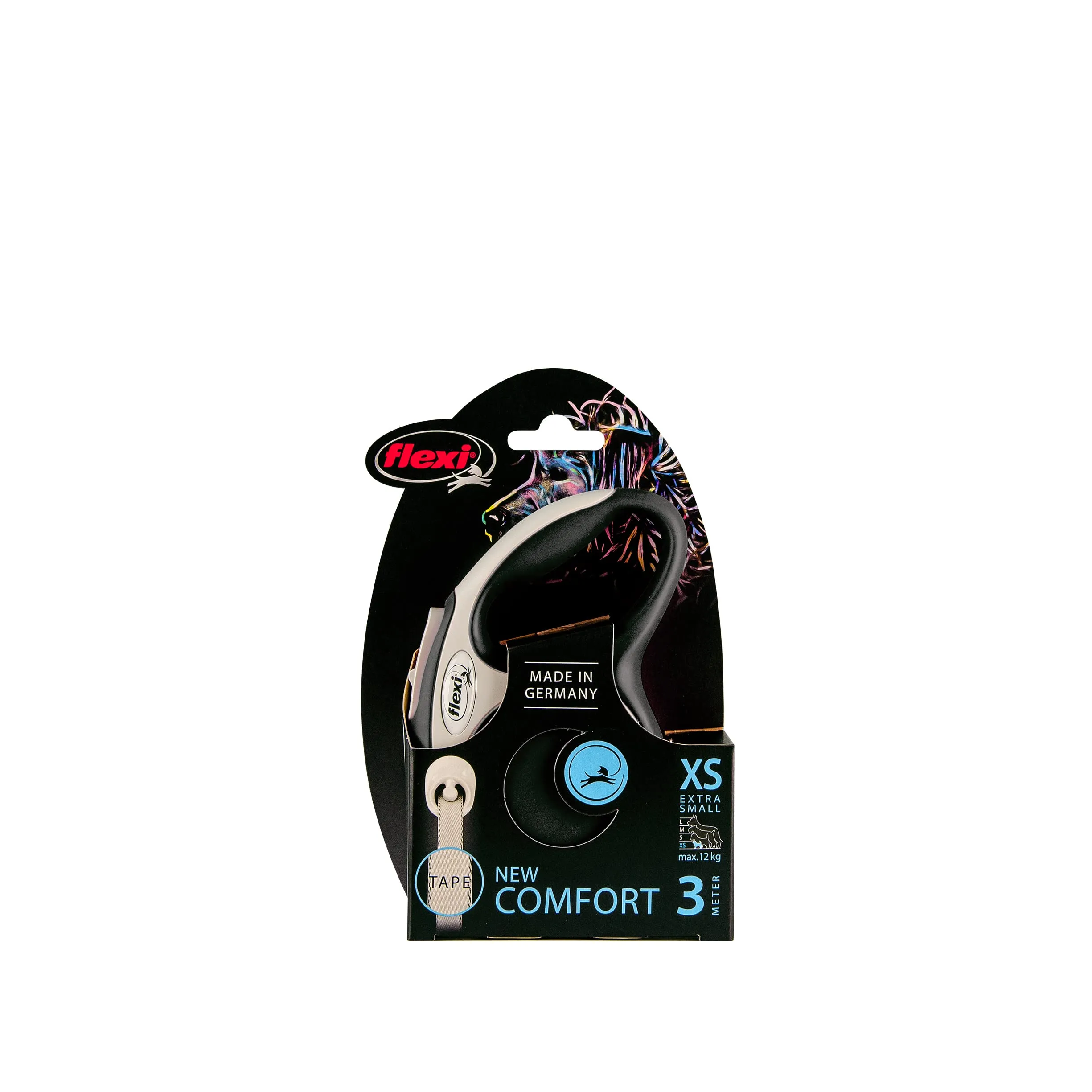 Flexi Comfort Retractable Dog Leash - Nero, Extra Small (3m) - immagine 6