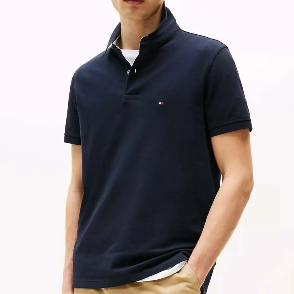 Tommy Hilfiger 1985 Regular Fit Polo Shirt, Blu (Desert Sky), XS - immagine 4