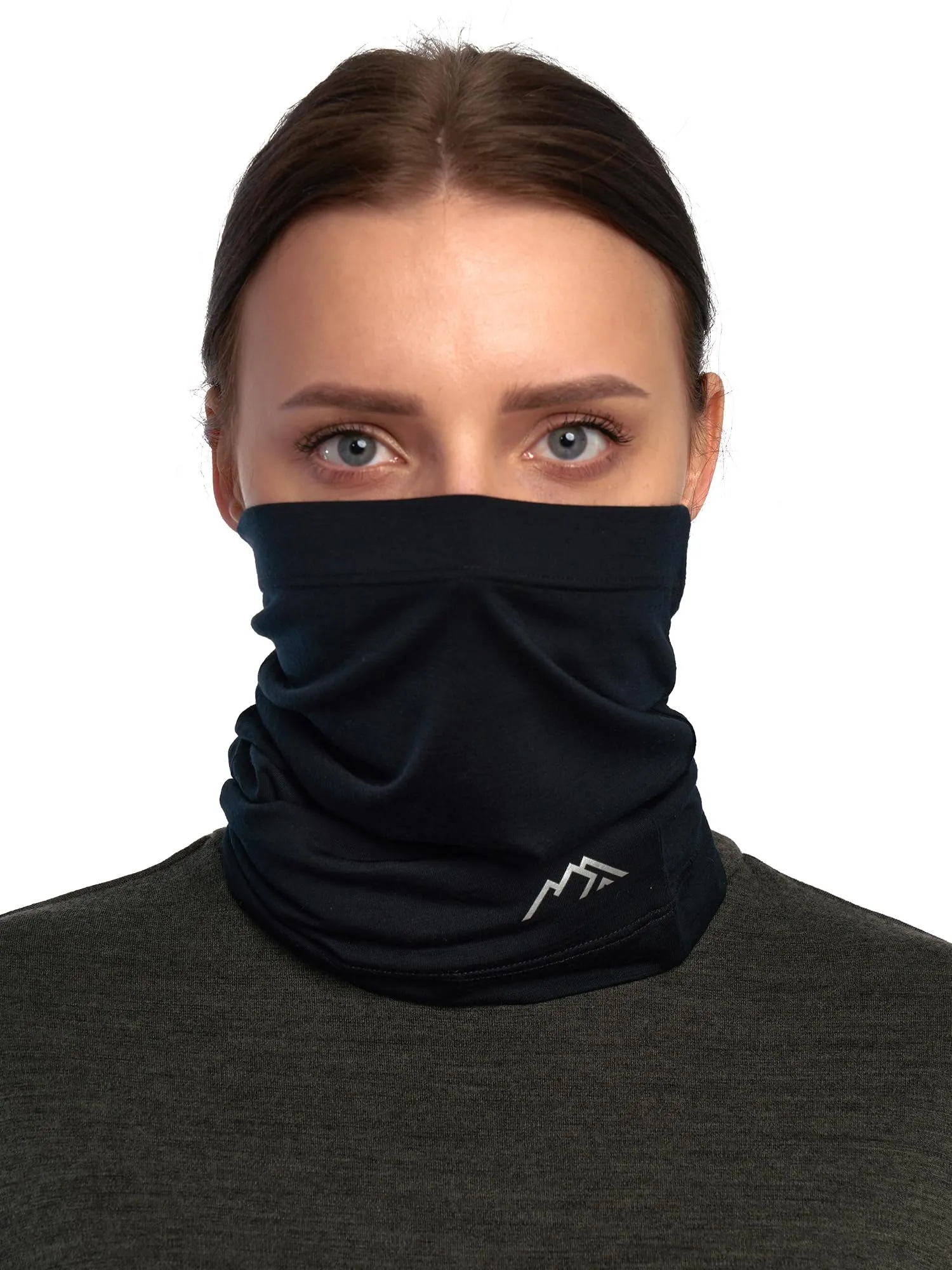 Merino.tech Scaldacollo Lana Merino - Black - immagine 1