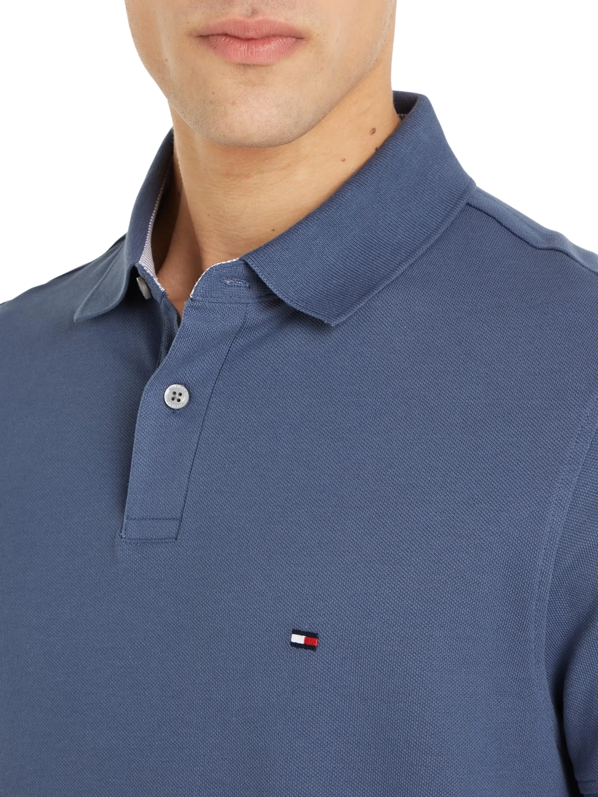 Tommy Hilfiger 1985 Regular Fit Polo Shirt, Blu (Faded Indigo), S - immagine 3