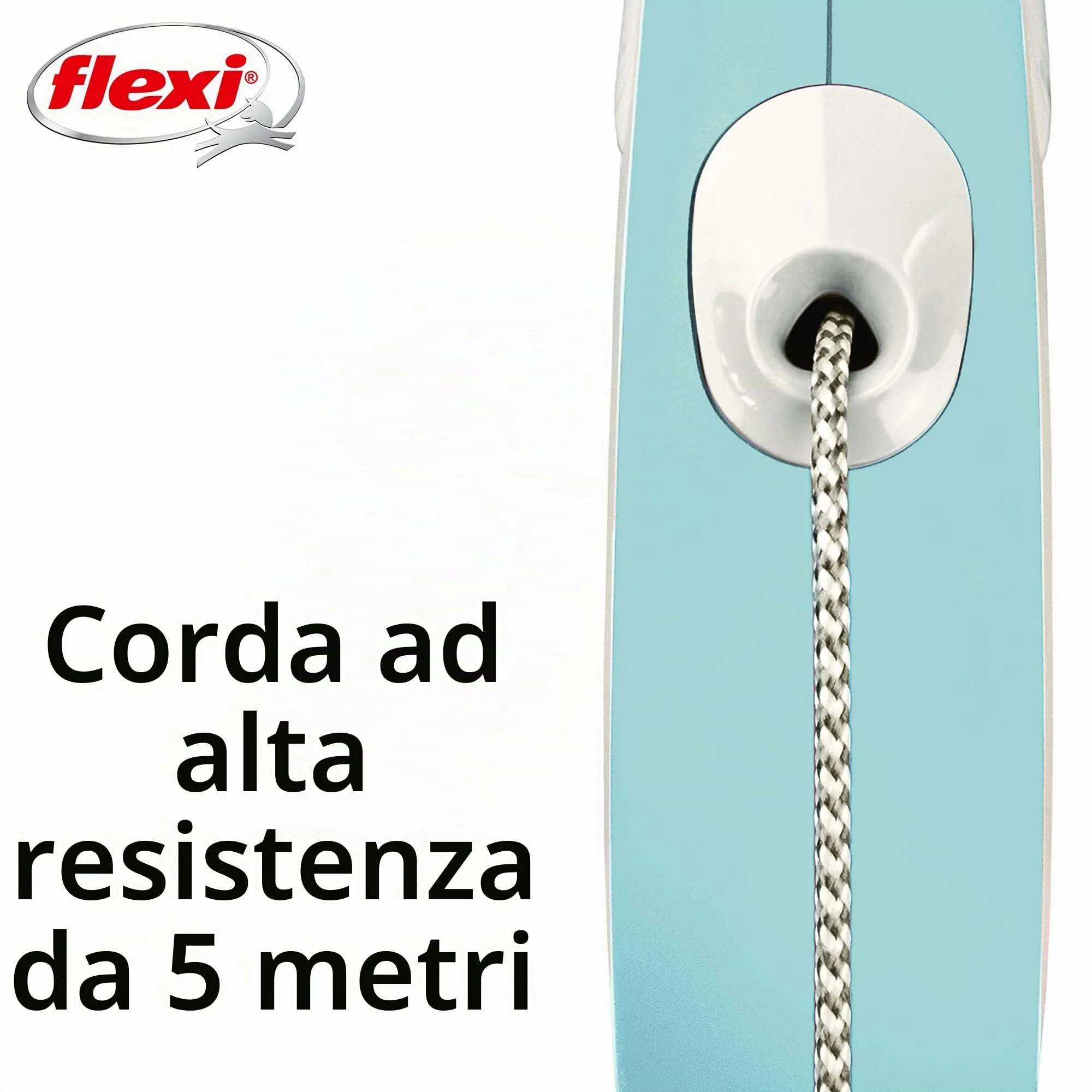 Flexi Comfort Guinzaglio Retrattile - Blu - 250 g - immagine 3