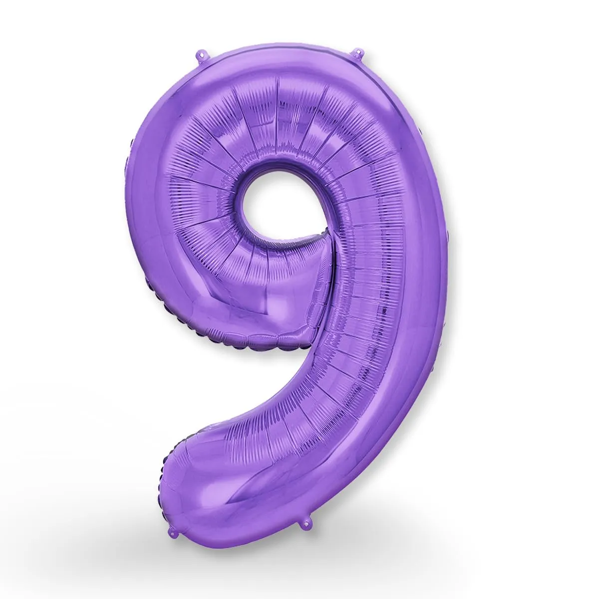 FUNXGO Palloncino in pellicola Numero 9, Viola, 100 cm - immagine 1