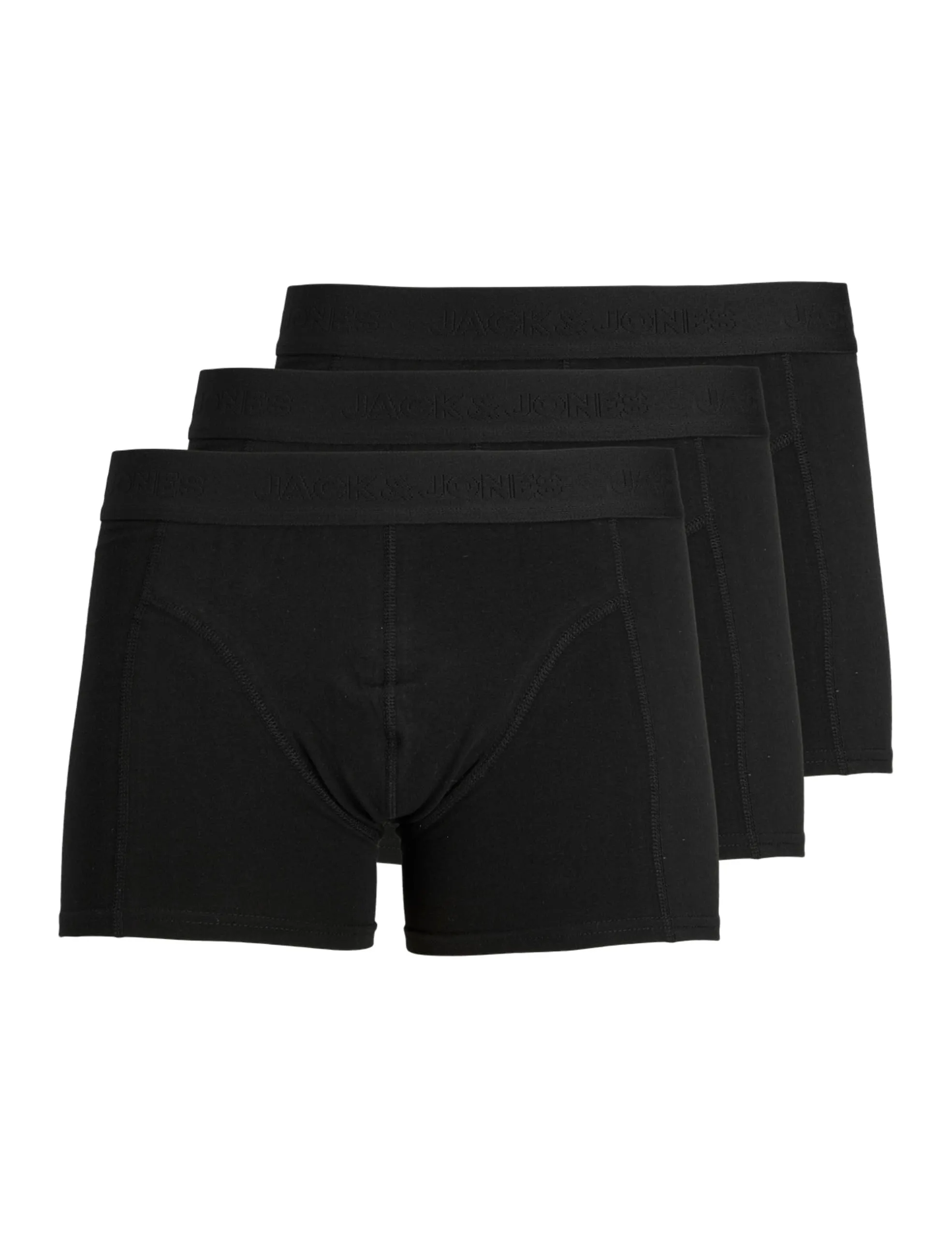 Jack & Jones S Jacjames Trunks 3 Pack, Nero, XL - immagine 1