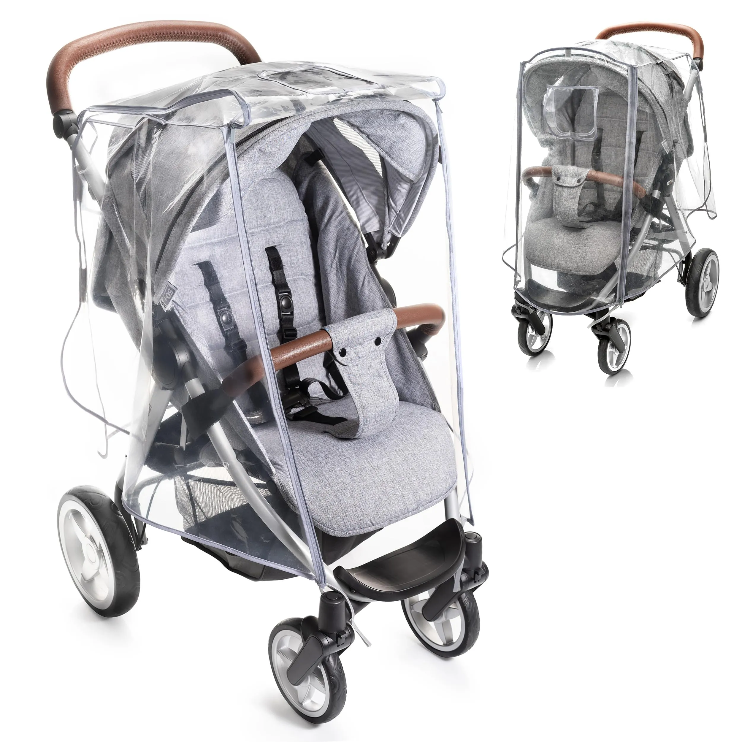Zamboo Parapioggia Passeggino Universale - Trasparente - immagine 1