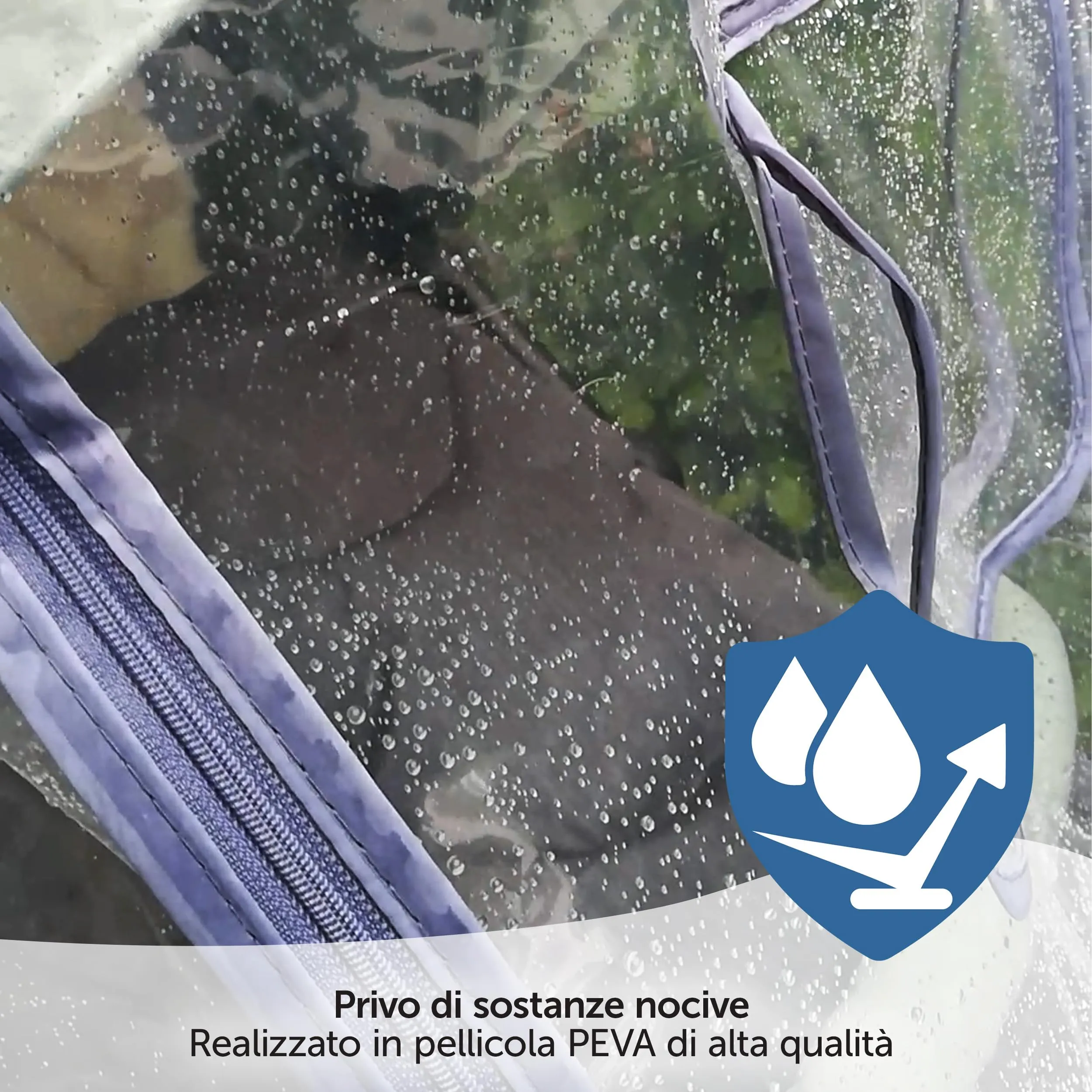 Zamboo Parapioggia Passeggino Universale - Trasparente - immagine 7