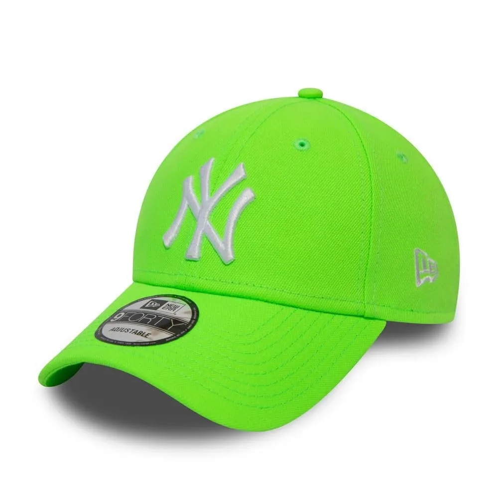 New Era York Yankees MLB 9FORTY Adjustable Cap - Neon Green - One Size - immagine 1
