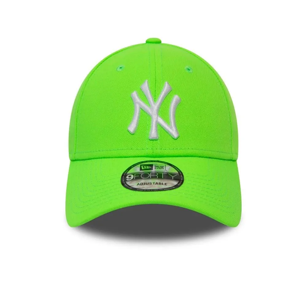 New Era York Yankees MLB 9FORTY Adjustable Cap - Neon Green - One Size - immagine 3