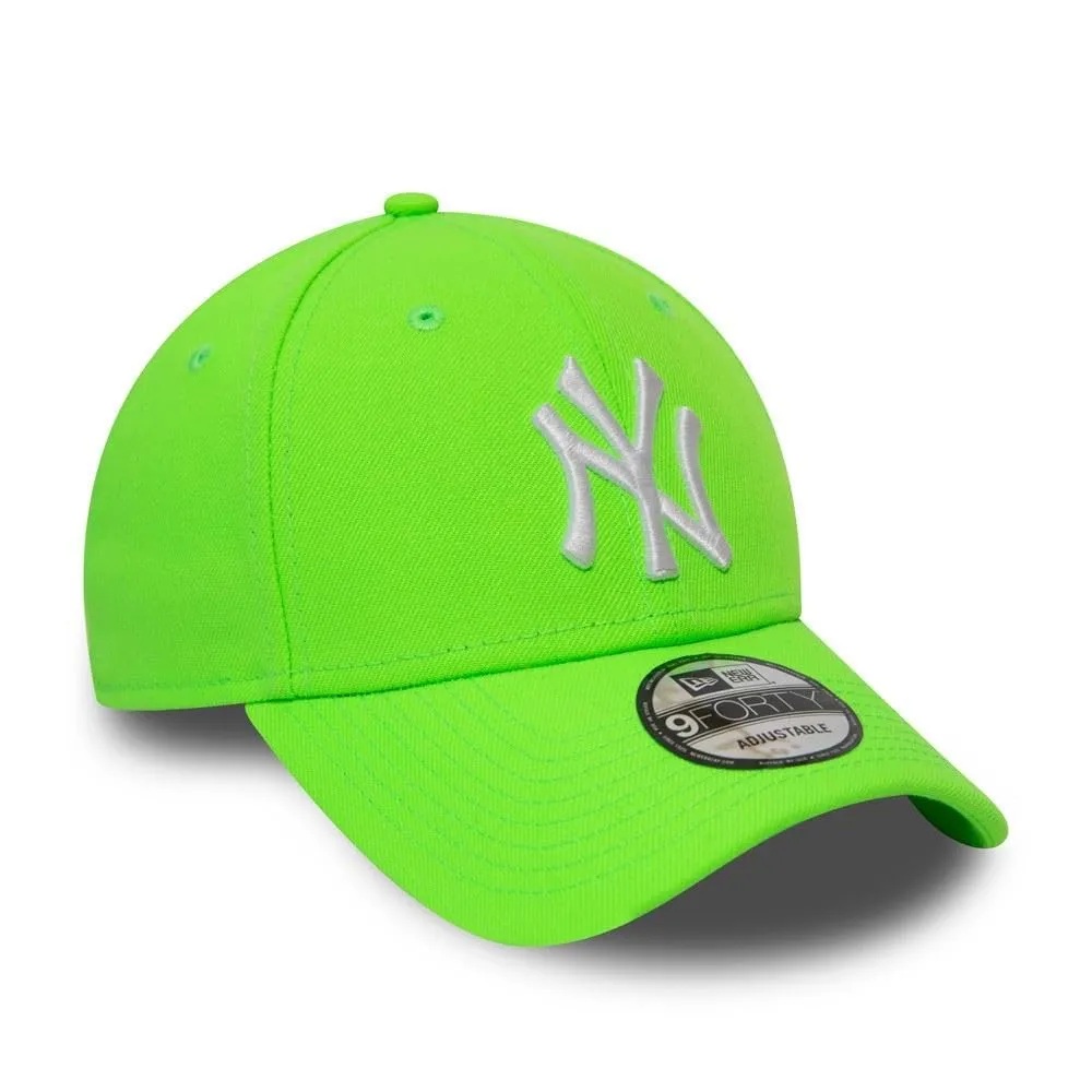 New Era York Yankees MLB 9FORTY Adjustable Cap - Neon Green - One Size - immagine 4