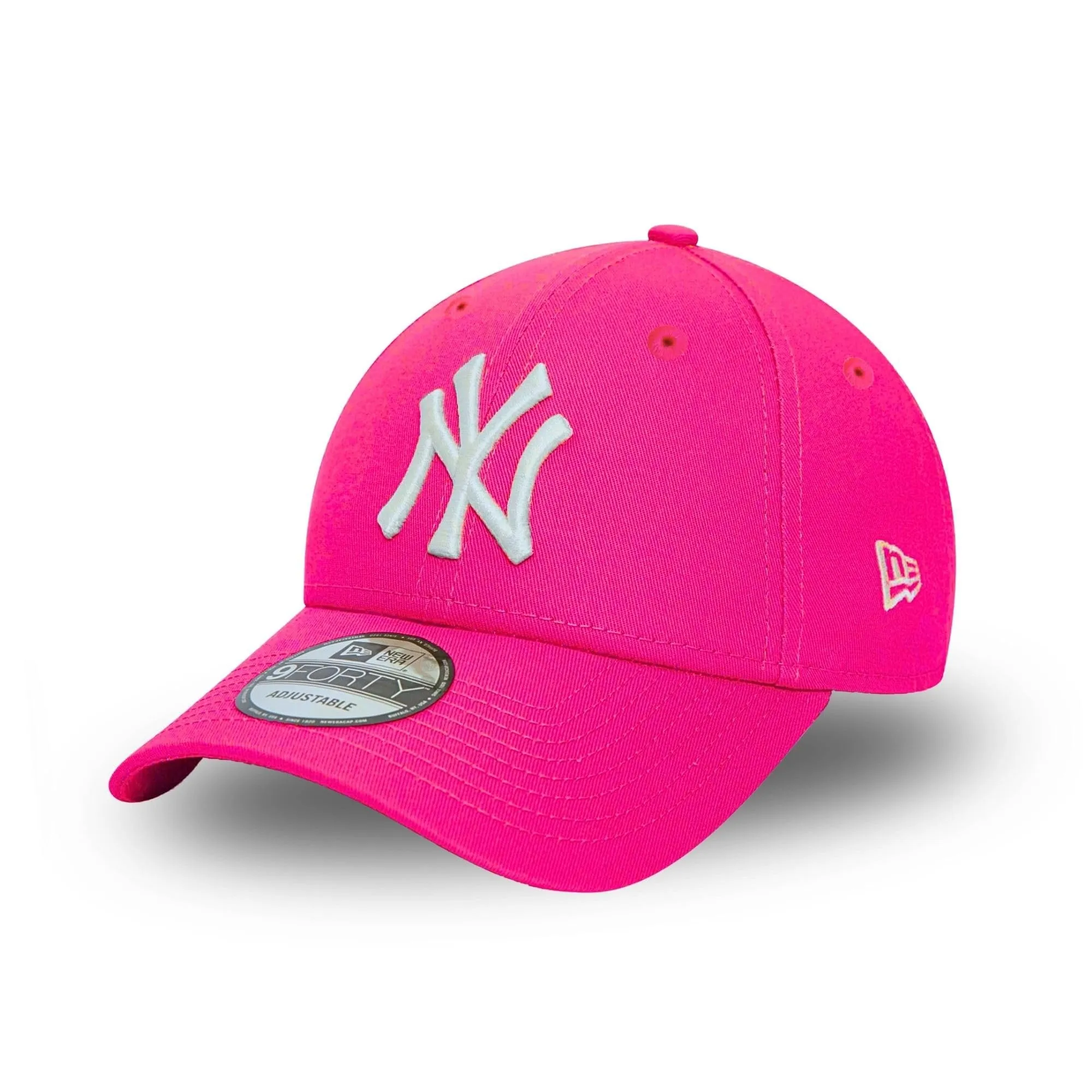 New Era York Yankees MLB 9FORTY Adjustable Cap - Neon Pink, One Size - immagine 1