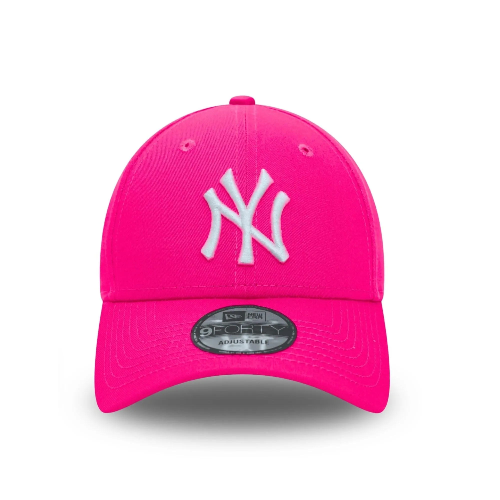 New Era York Yankees MLB 9FORTY Adjustable Cap - Neon Pink, One Size - immagine 3