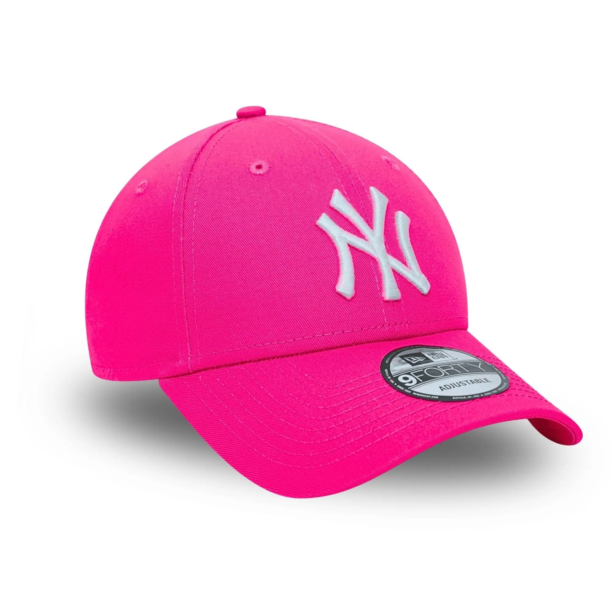 New Era York Yankees MLB 9FORTY Adjustable Cap - Neon Pink, One Size - immagine 4