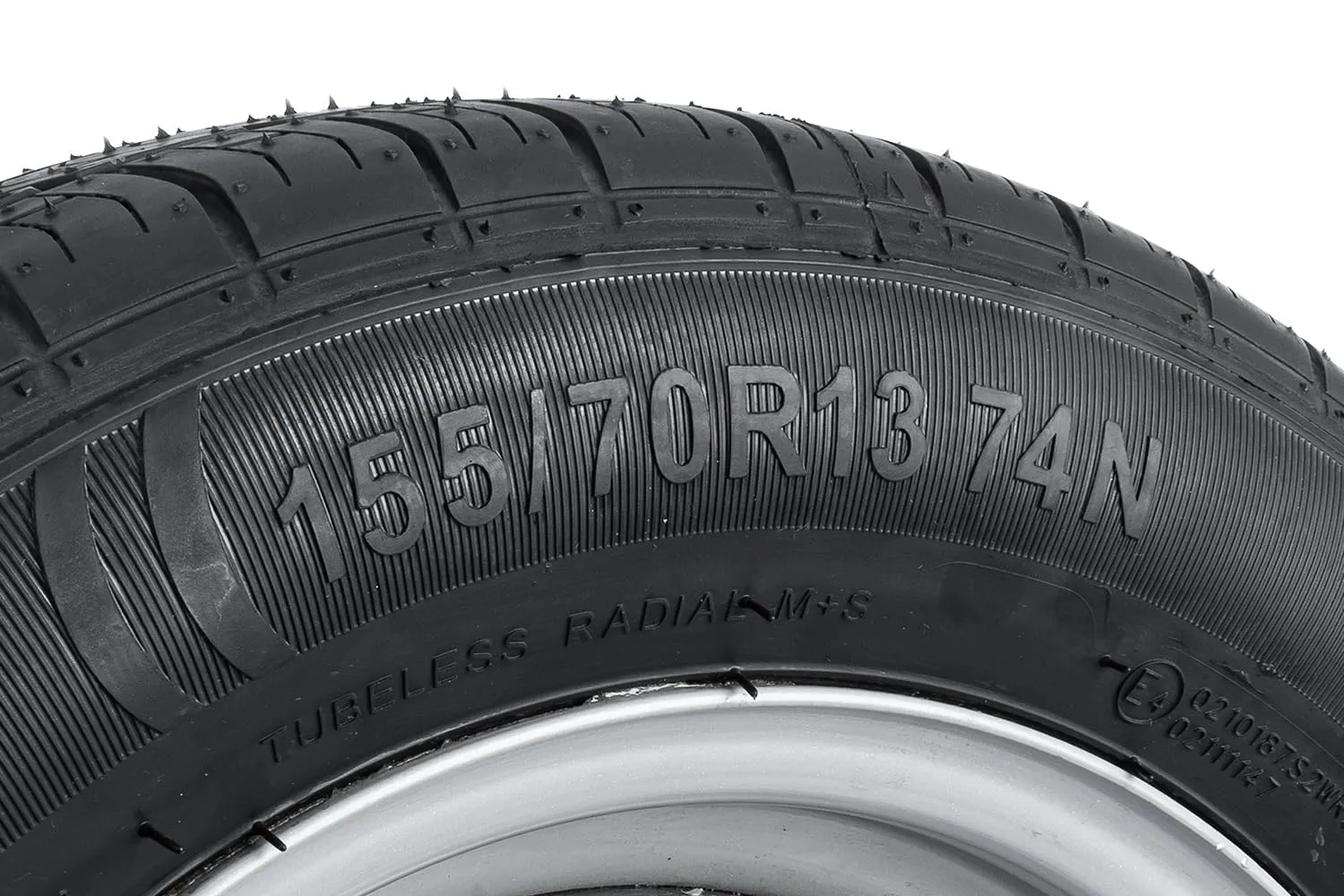 UNITRAILER Ruota Completa per Rimorchio Leggero 155/70 R13 74N, Portata 375 kg, Cerchio in Acciaio 4Jx13 H2 4x115 ET0, Pneumatico Kenda KargoTrail 3G - immagine 7