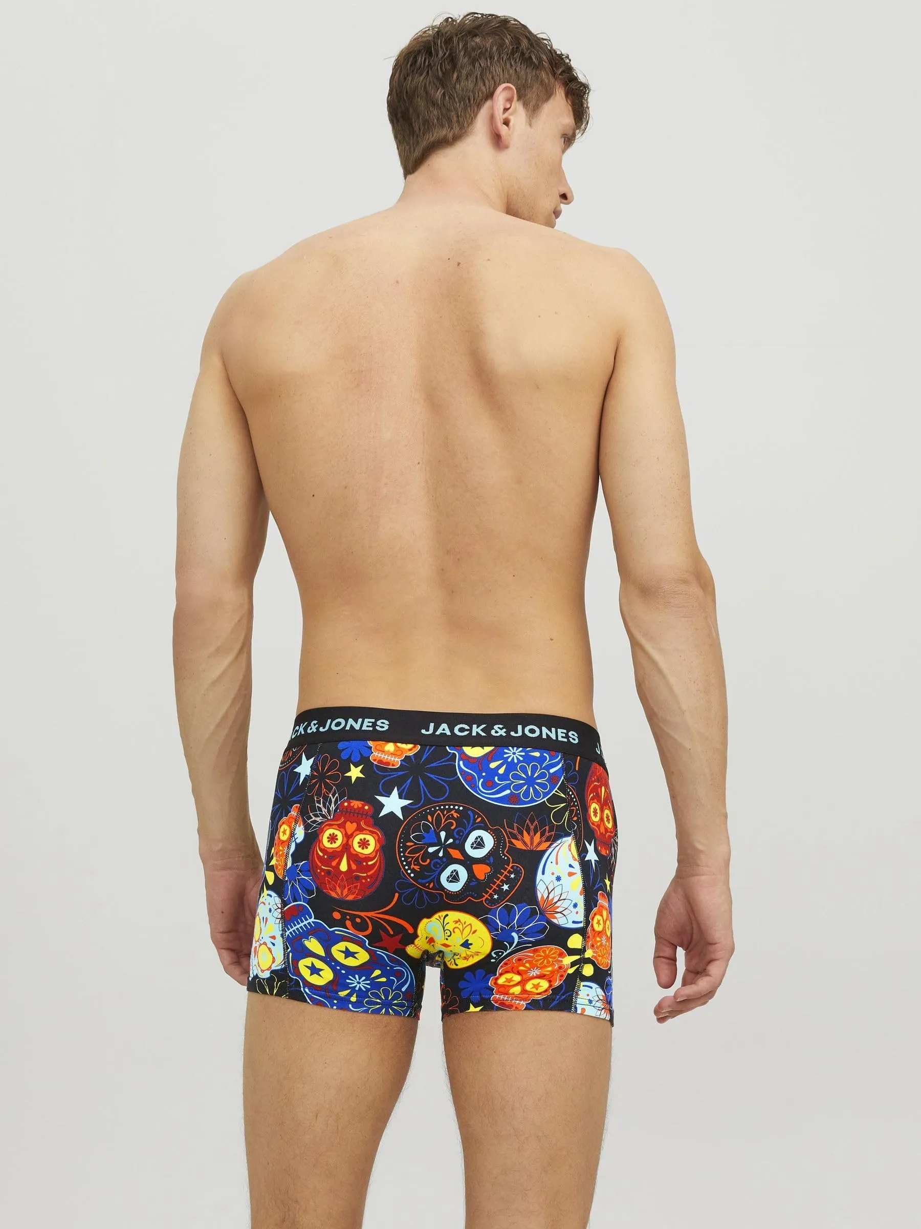 Jack & Jones Jacsugar Skull Trunks 3 Pack - Black - immagine 5