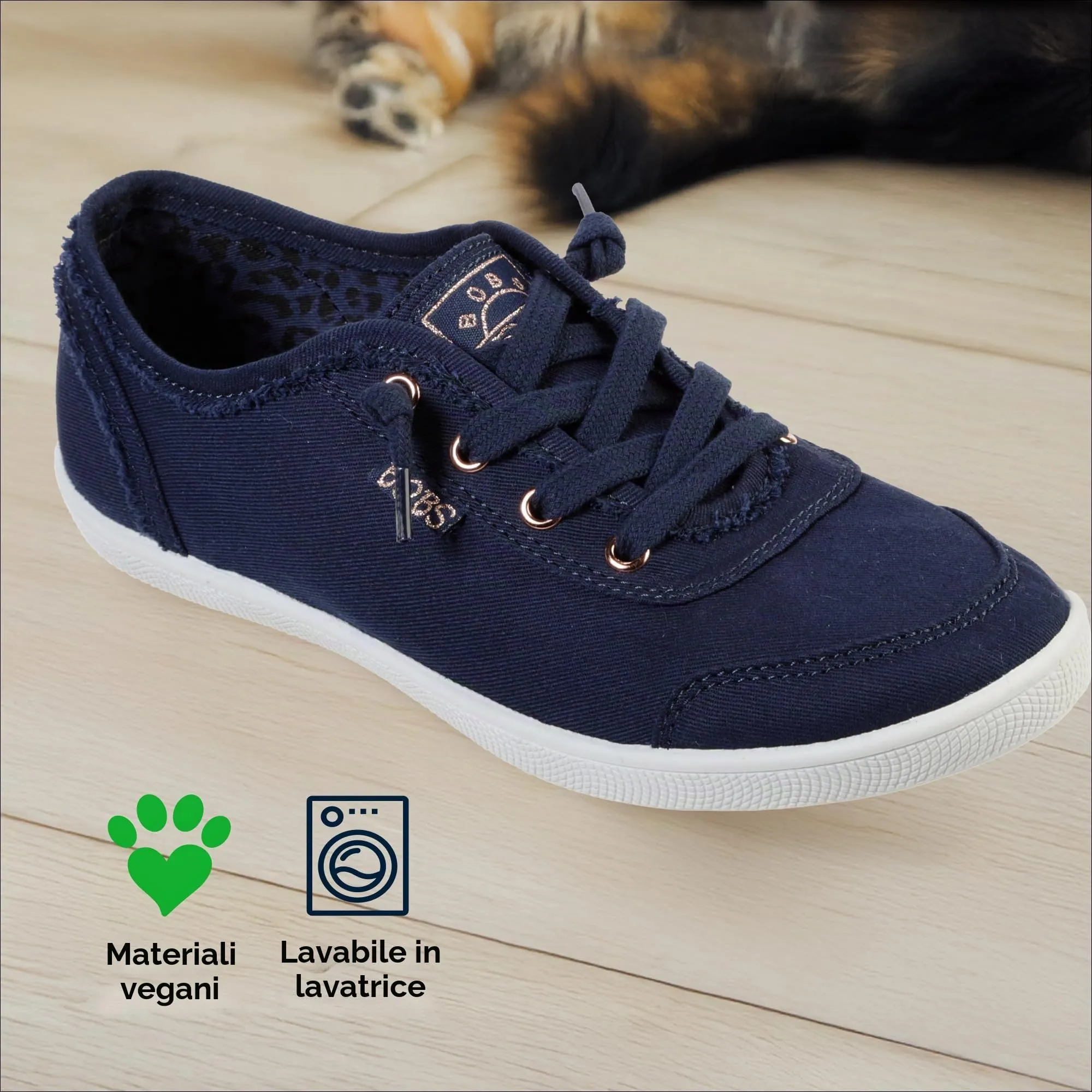 Skechers Bobs B Cute Scarpe da Ginnastica Donna, Navy, 39.5 EU Larga - immagine 6