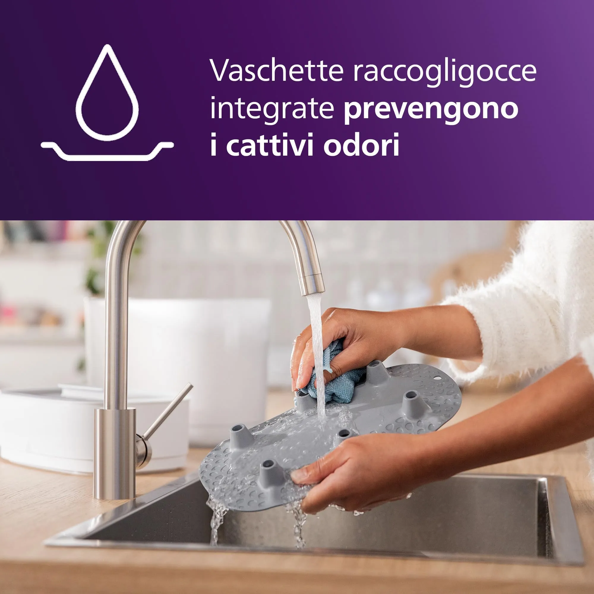 Philips Avent Esterilizador de Botellas Eléctrico a Vapor SCF291/00, Blanco - immagine 6