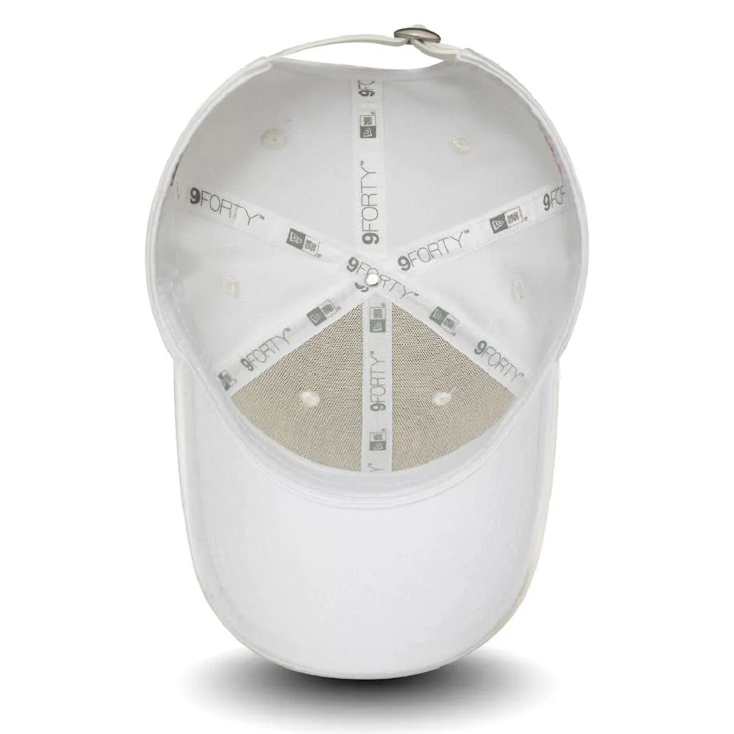 New Era New York Yankees MLB 9Forty Adjustable Women's Satin Cap - White - immagine 6