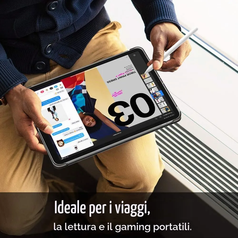 TiMOVO Cover per iPad Air 11" M4/M3/M2, Air 5a/4a Gen 10.9", Nero - immagine 5