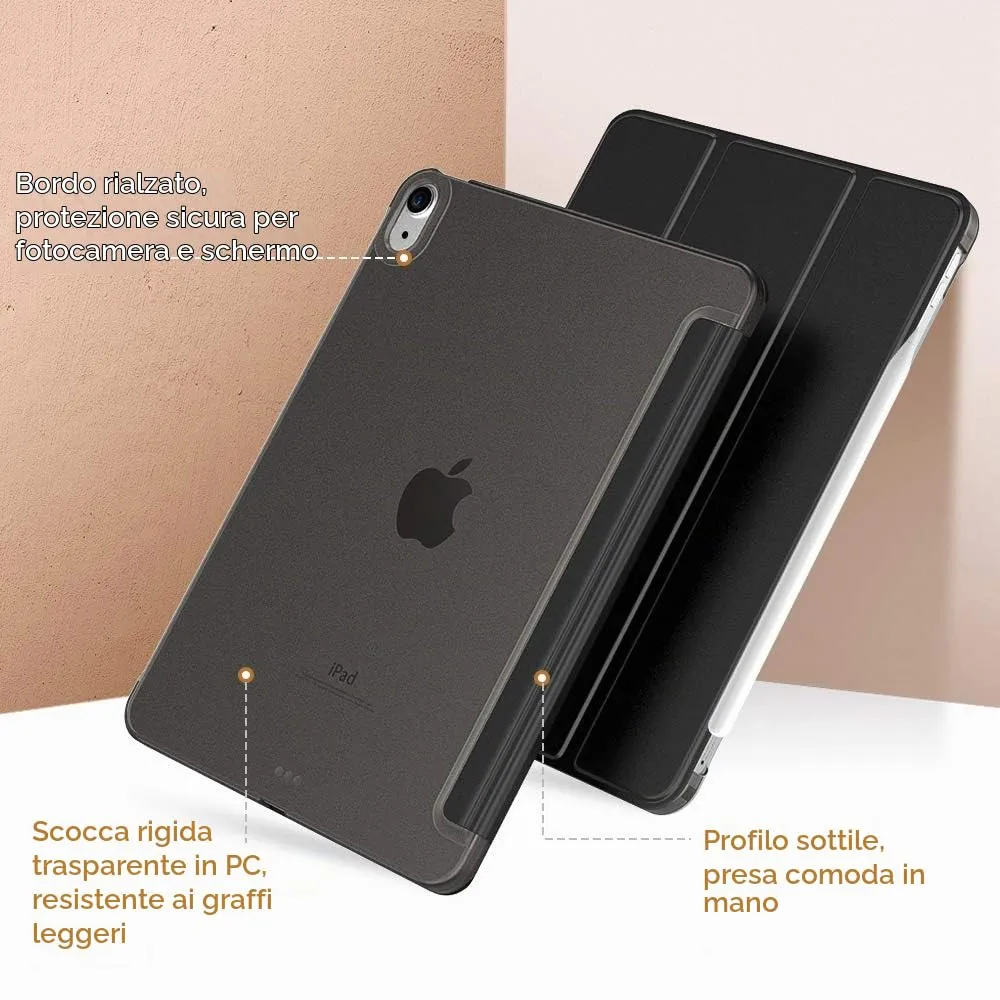 TiMOVO Cover per iPad Air 11" M4/M3/M2, Air 5a/4a Gen 10.9", Nero - immagine 9