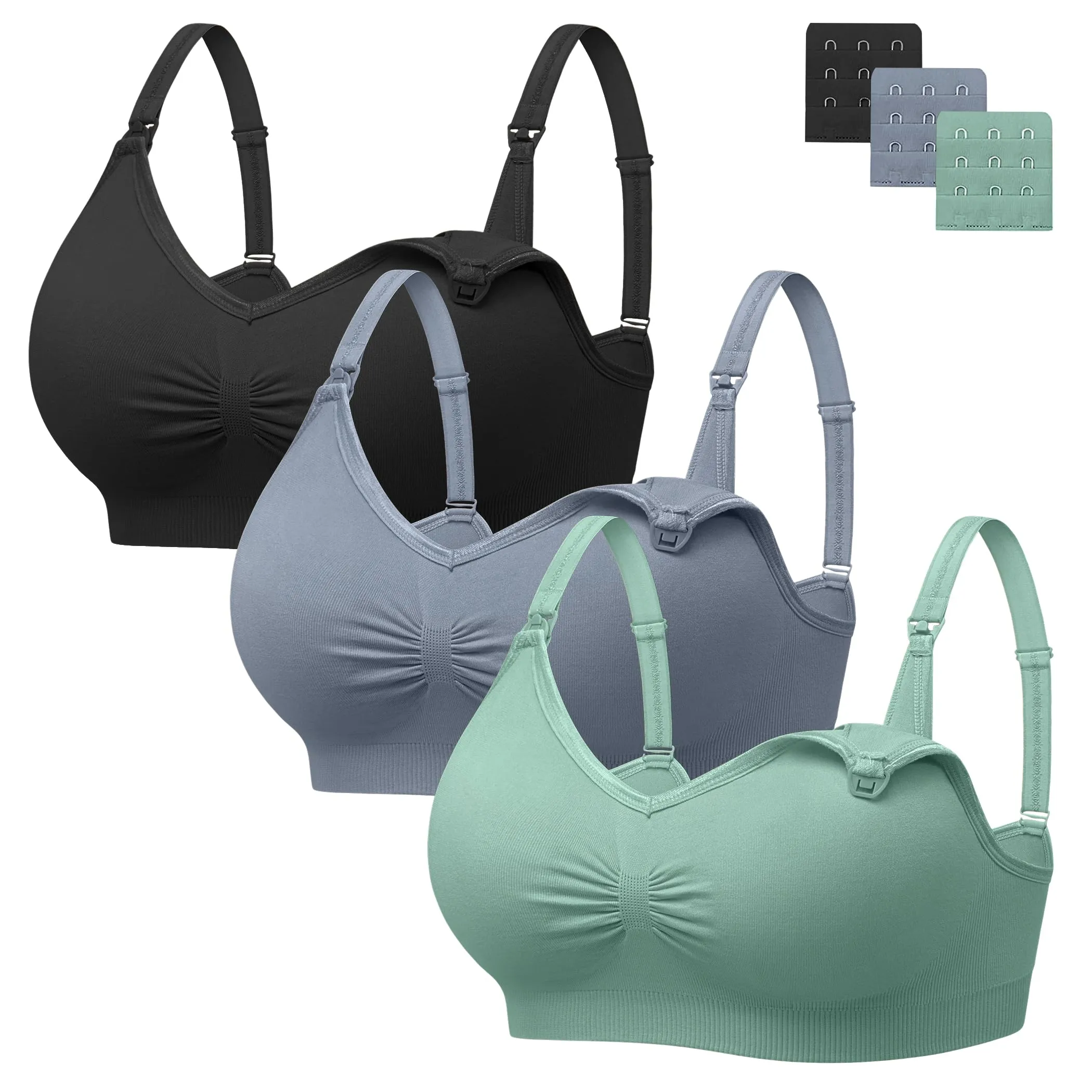 HBselect Reggiseno Allattamento con Estensione, Set da 3 pezzi - immagine 1