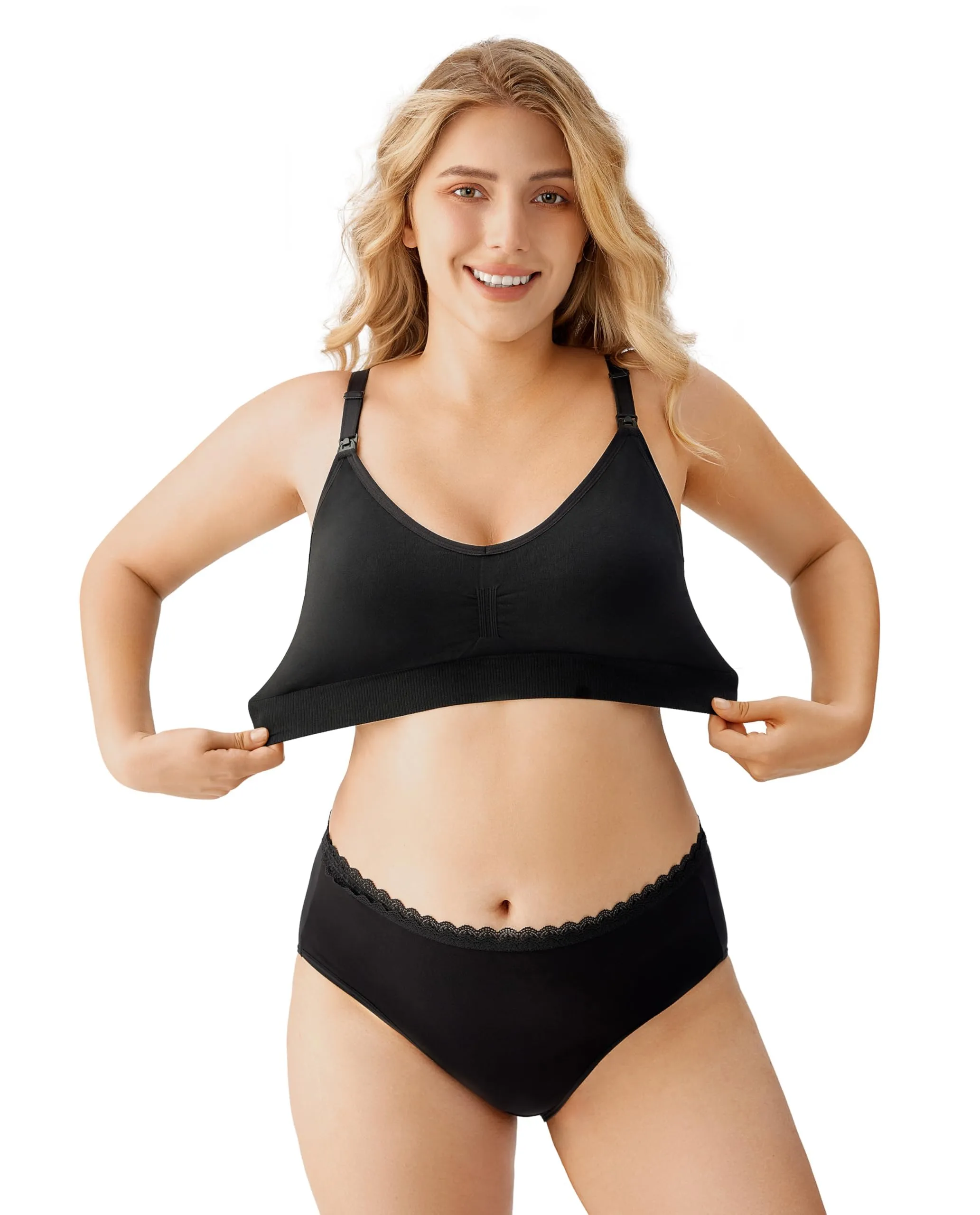 HBselect Set 3 Reggiseni Allattamento con Estensioni per Donna - immagine 6
