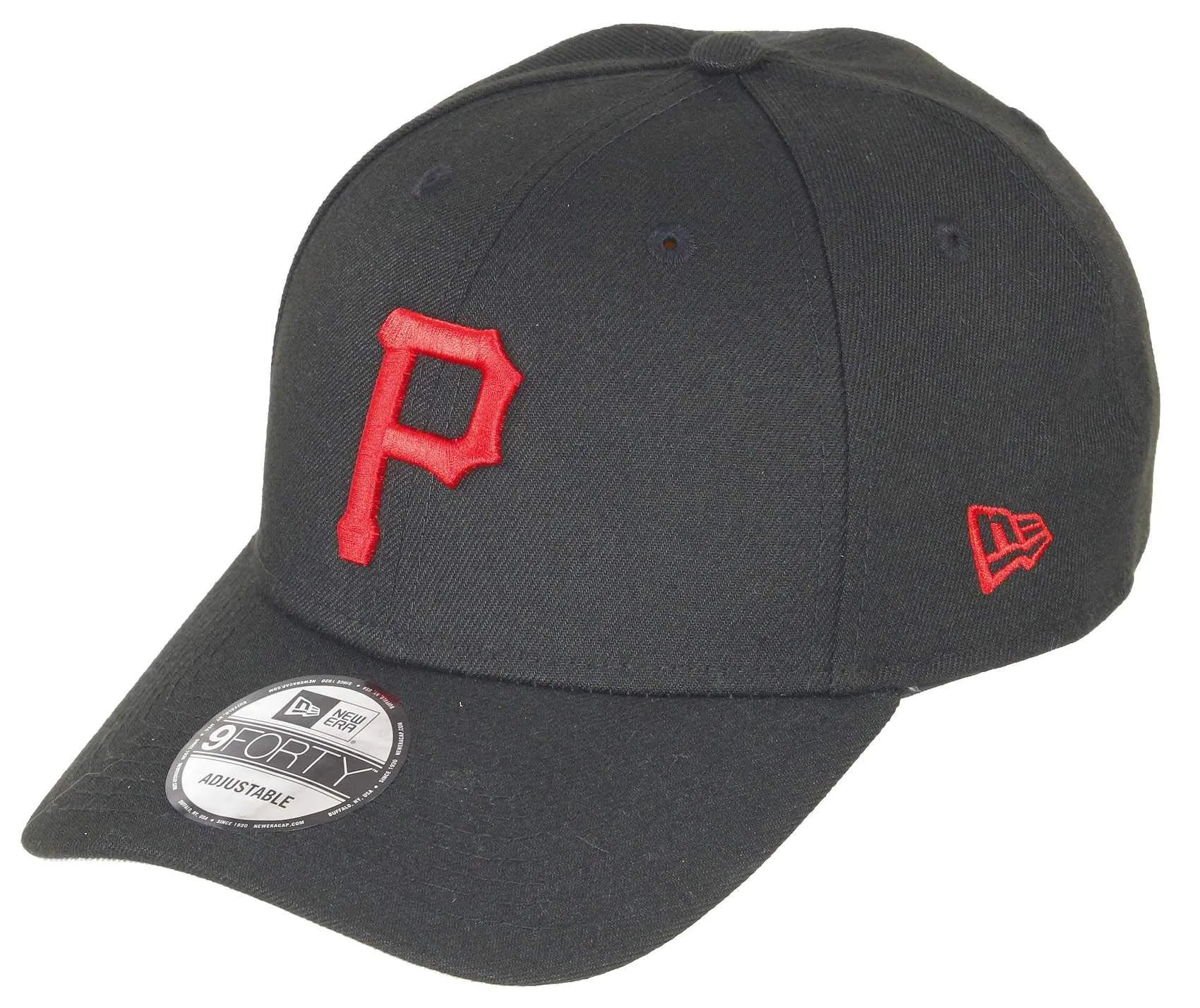 New Era Pittsburgh Pirates 9Forty Adjustable Snapback Cap MLB Essential Black/Red - One Size - immagine 1