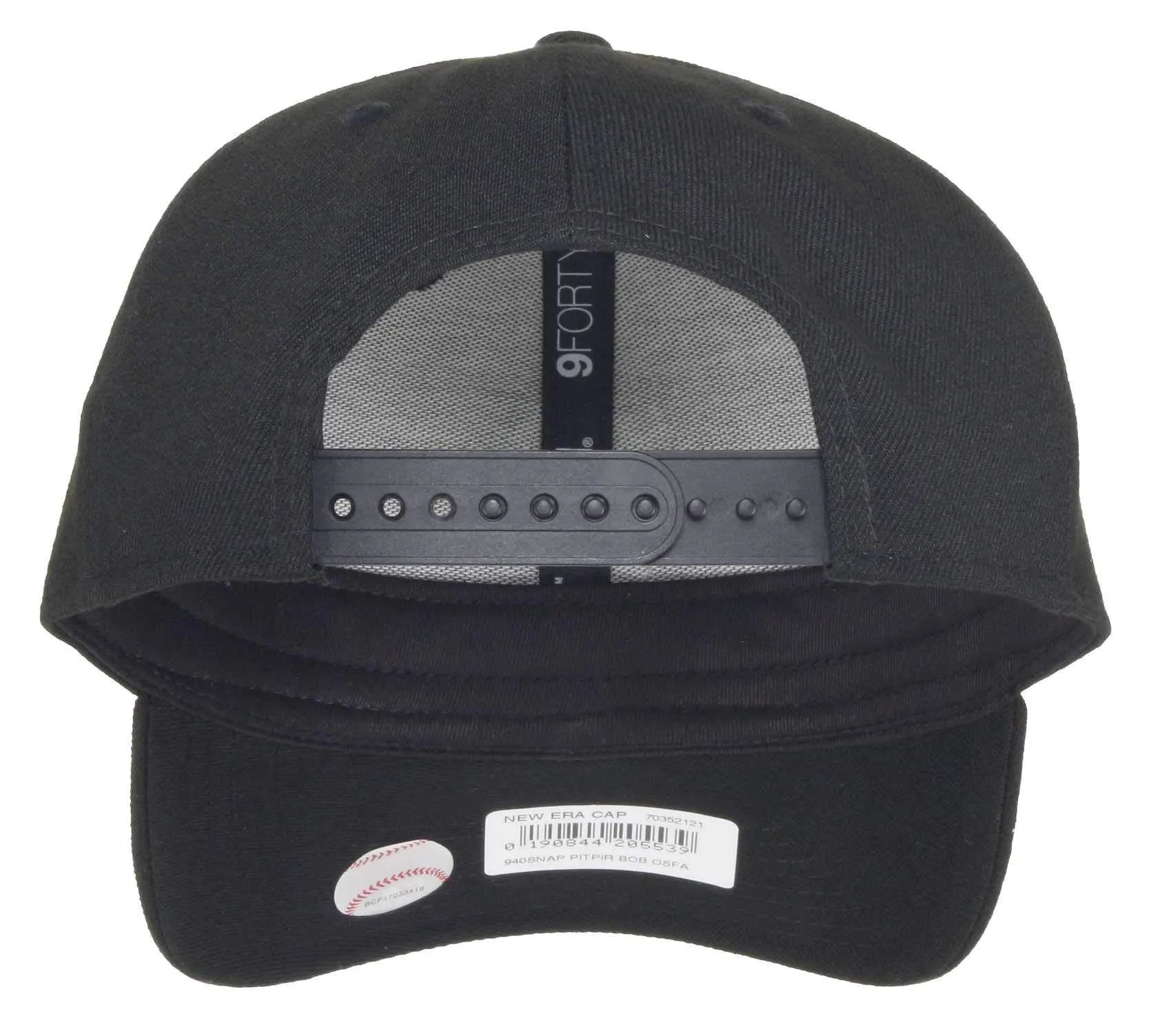 New Era Pittsburgh Pirates 9Forty Adjustable Snapback Cap MLB Essential Bob Black - One Size - immagine 2