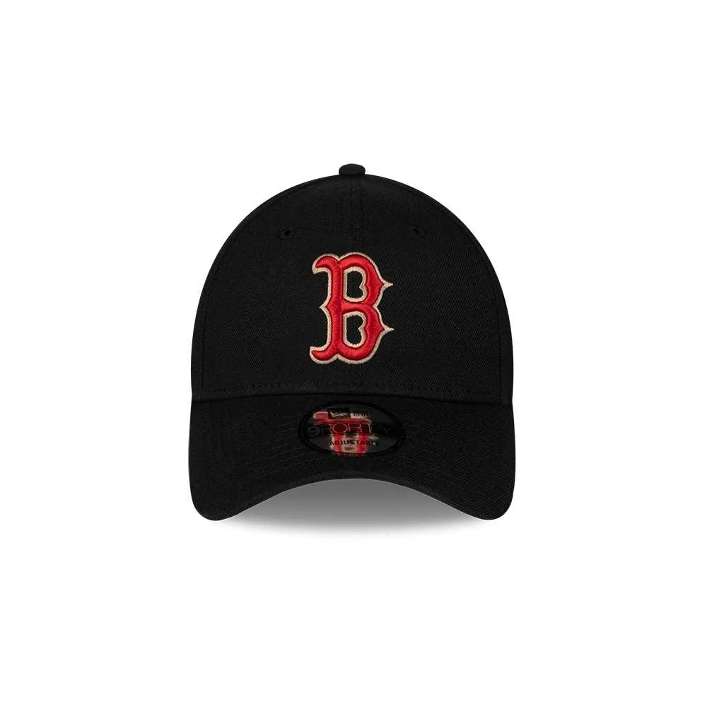 New Era Boston Red Sox 9forty Adjustable Snapback Cap MLB Essential Black/Beige - immagine 2