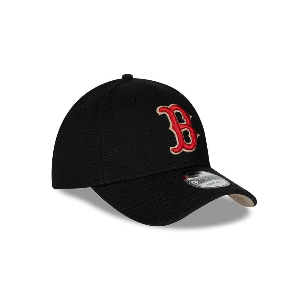 New Era Boston Red Sox 9forty Adjustable Snapback Cap MLB Essential Black/Beige - immagine 3