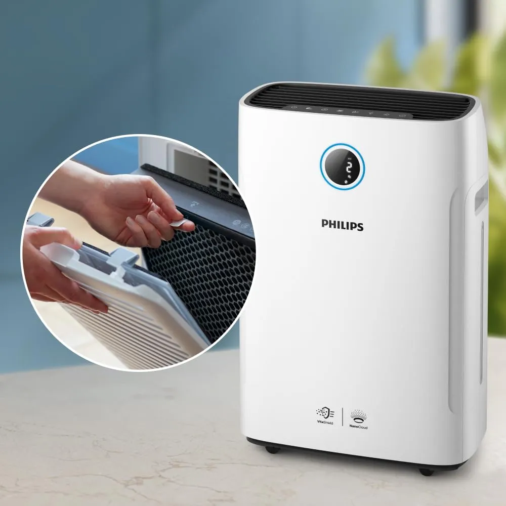 Philips Filtro ai Carboni FY1413/30 per Purificatore d'aria AC1215 Serie 1000, 2000 - immagine 5