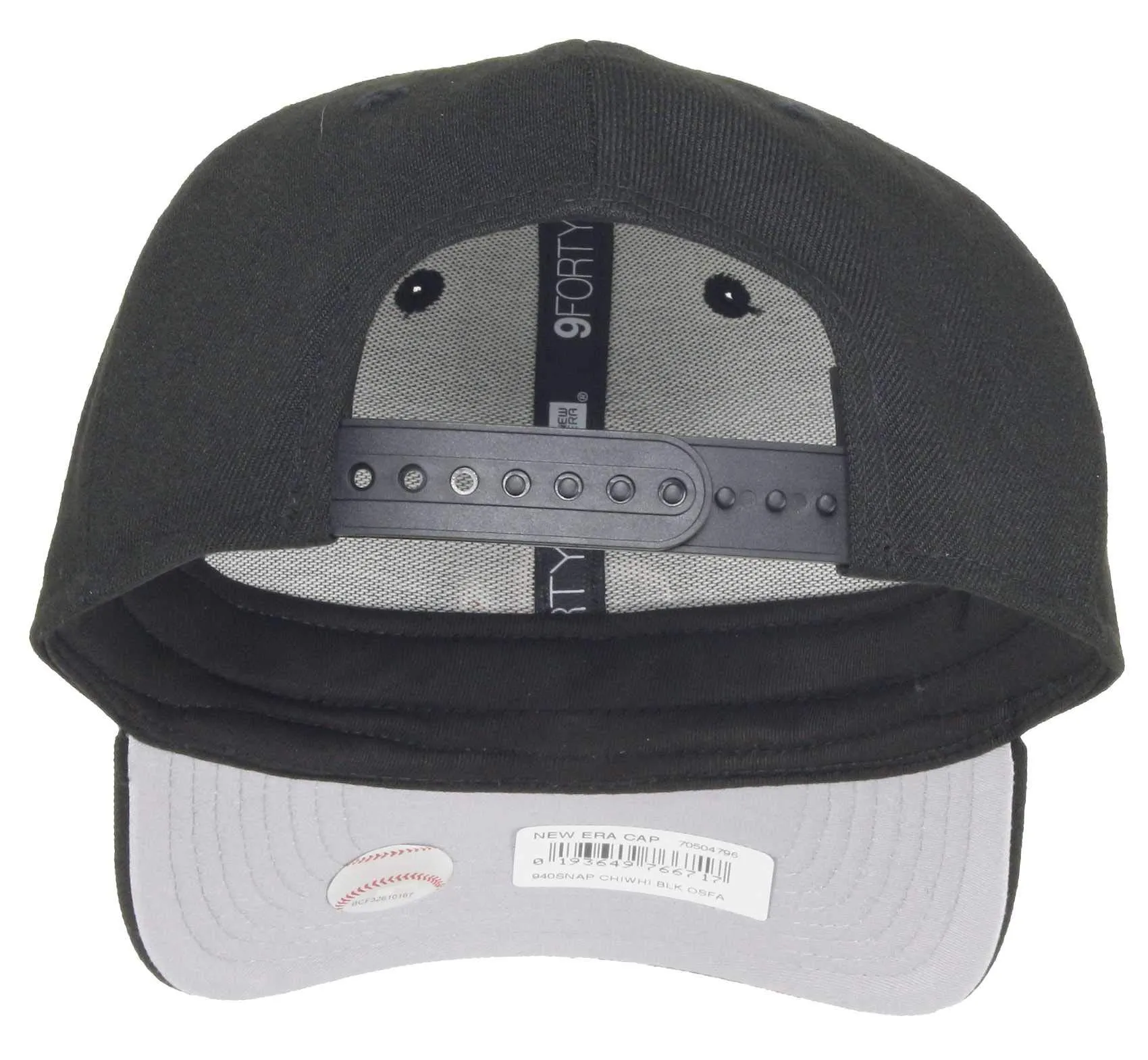 New Era Chicago White Sox 9forty Adjustable Snapback Cap MLB Essential Black/Red - One Size - immagine 2