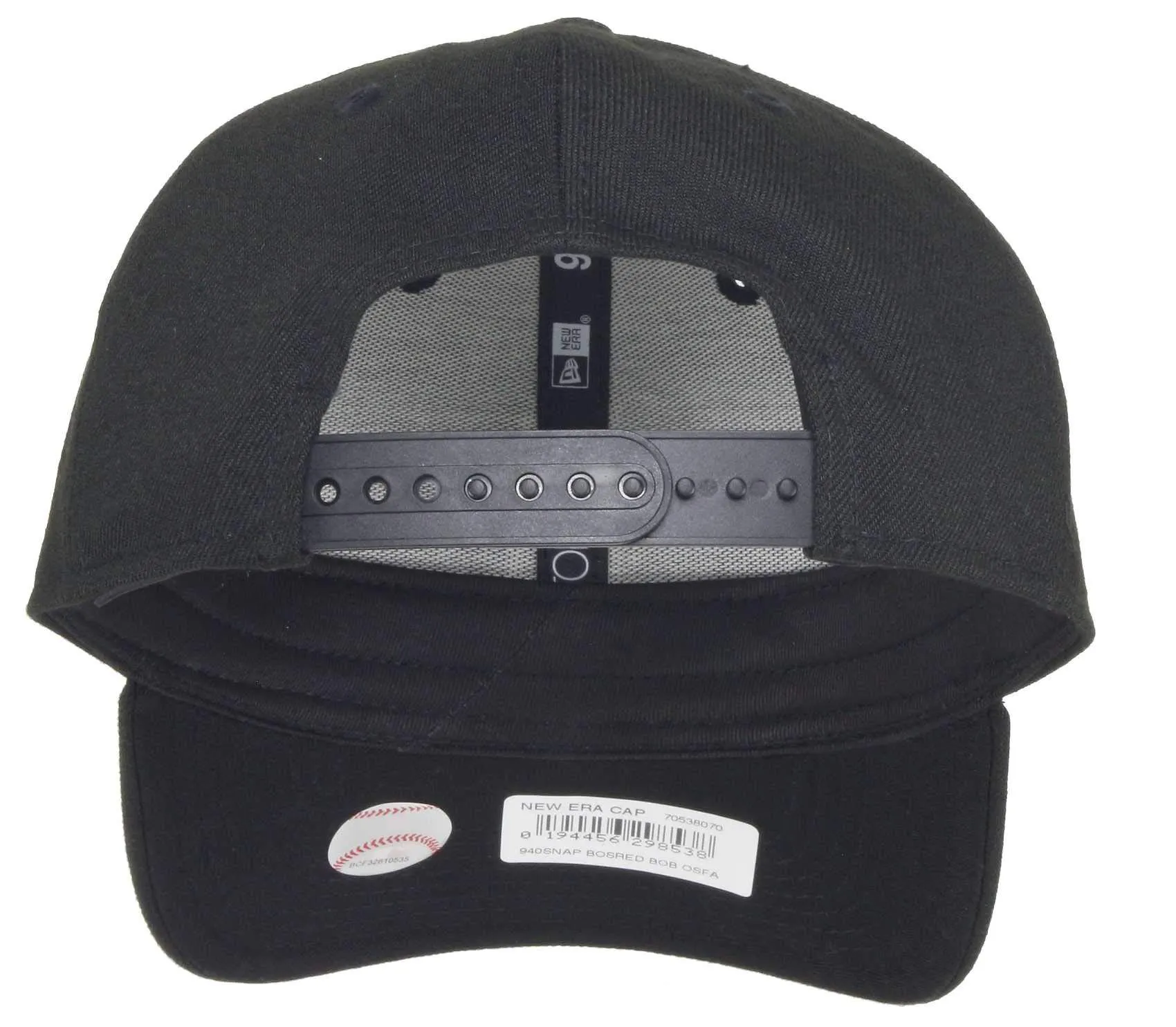New Era Boston Red Sox 9Forty Adjustable Snapback Cap MLB Essential, Black - One Size - immagine 2
