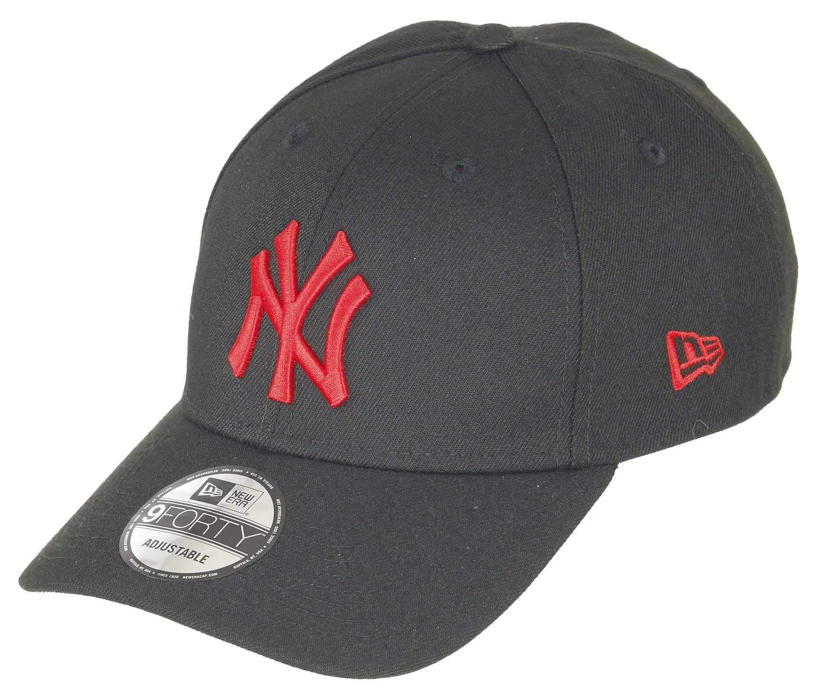 New Era York Yankees 9FORTY Adjustable Snapback Cap MLB Essential Black/Red - One Size - immagine 1