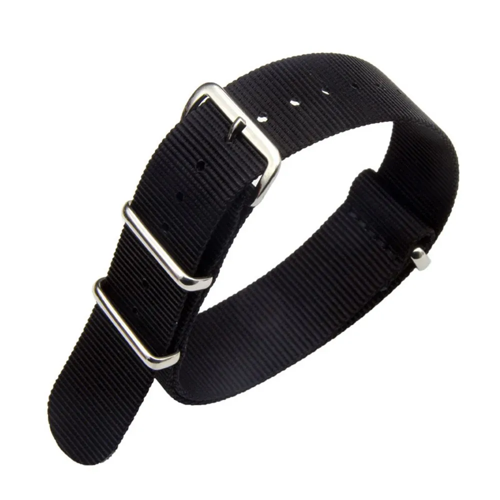 FOUUA Cinturino per Orologi in Nylon Stile Nato 20mm Nero - immagine 1