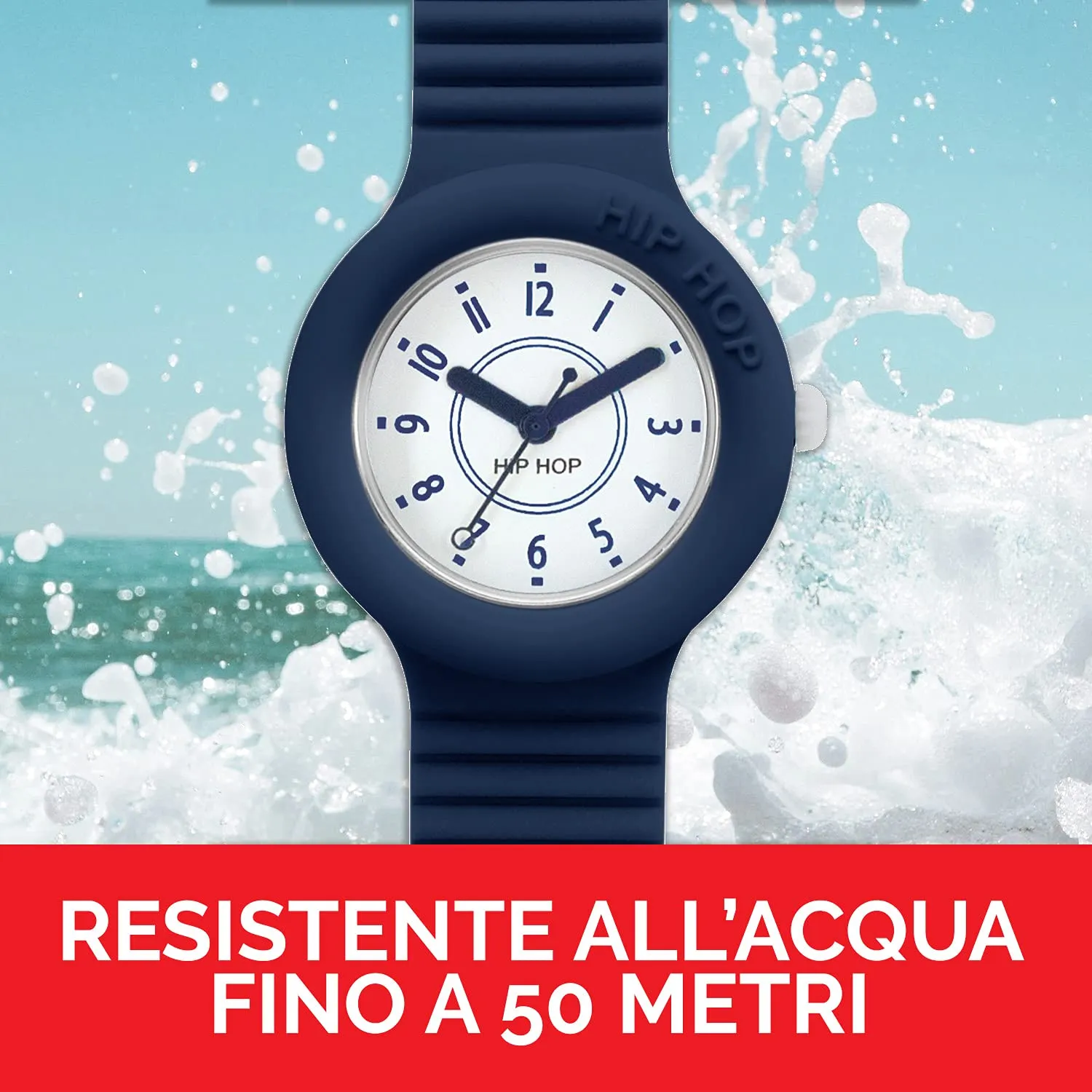 HIP HOP Numbers Collection Orologio Donna Deep Ocean, Cassa 32 mm, Movimento al Quarzo, Blu - immagine 5