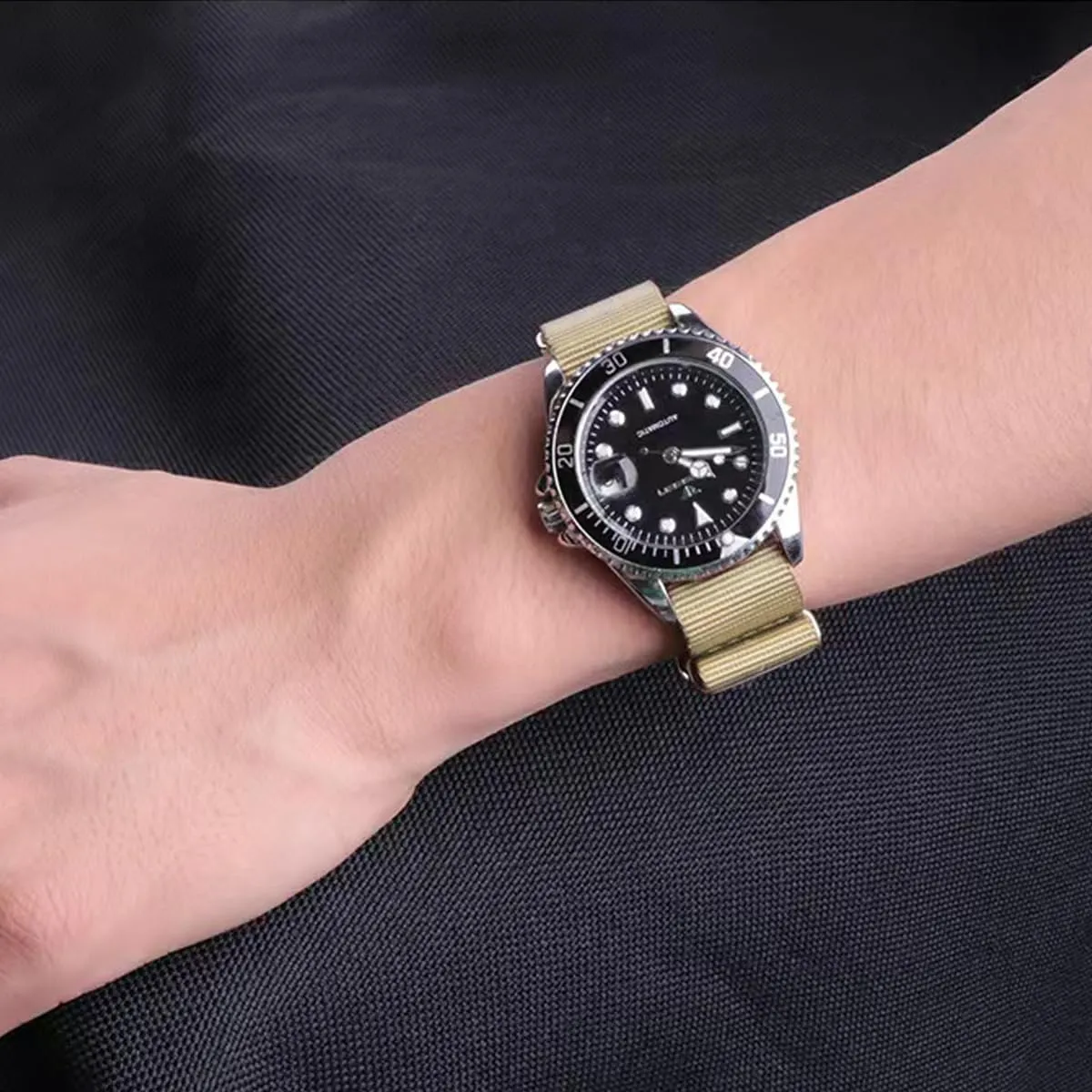 FOUUA Cinturino per Orologi in Nylon Stile Nato 20mm Bianca - immagine 5